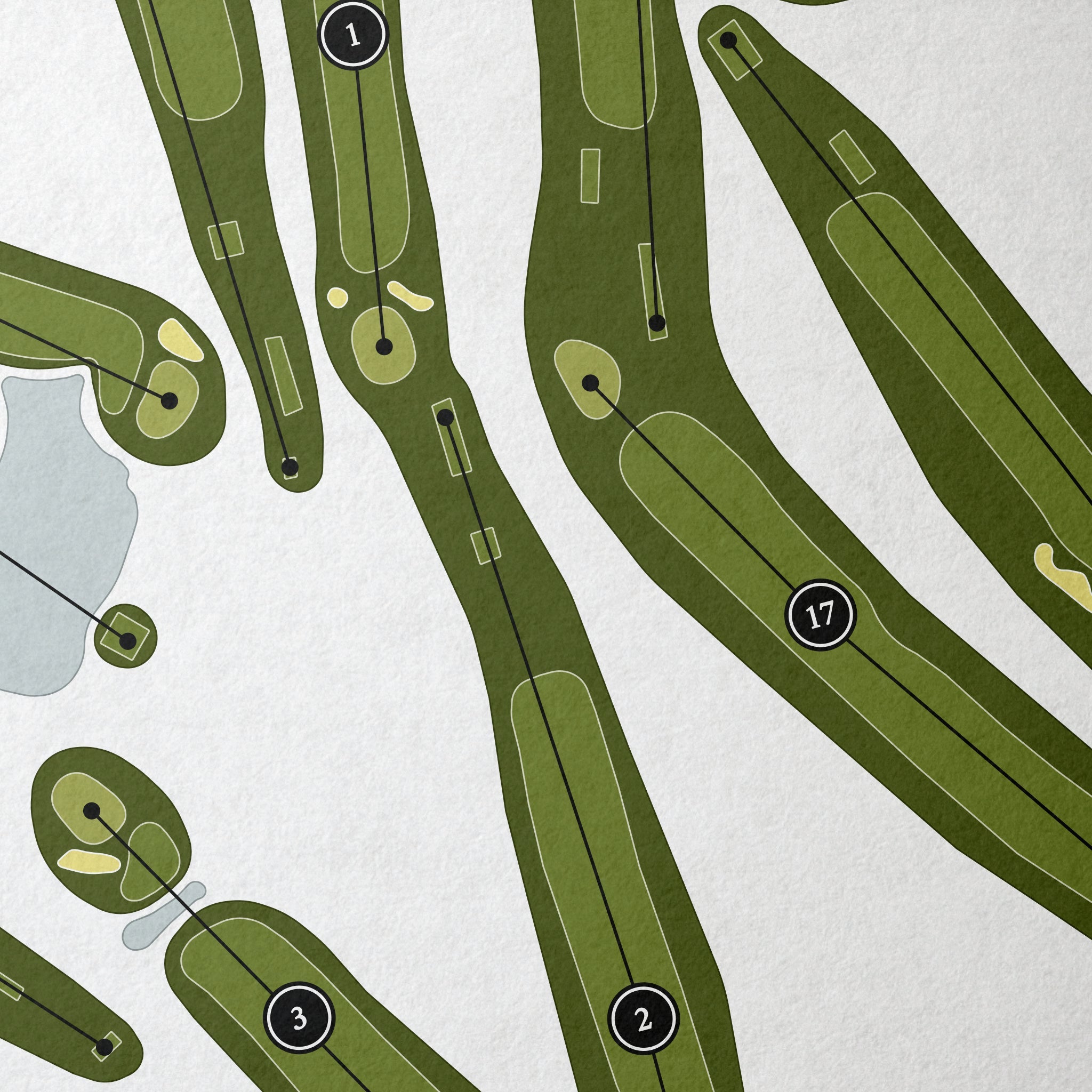 Oldham County Country Club | Golf Course Map | Close Up