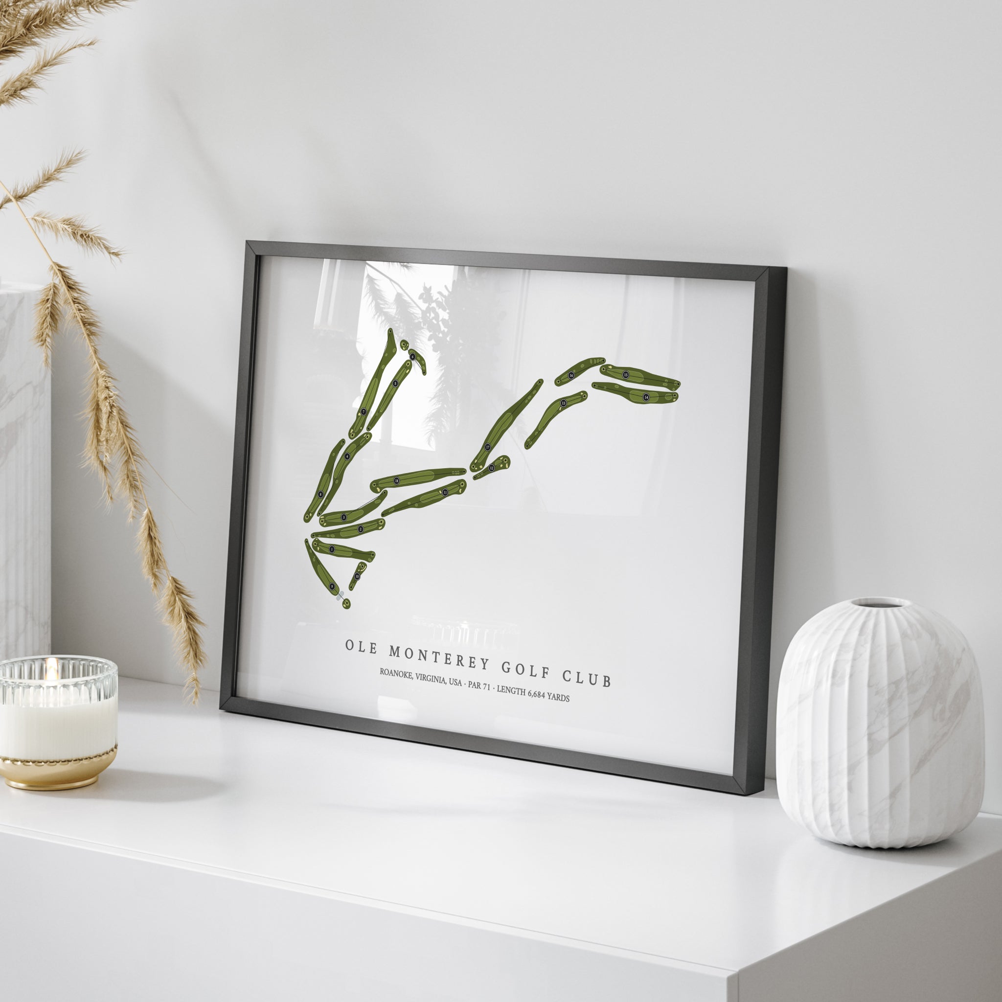 Ole Monterey Golf Club | Golf Course Map | On Table