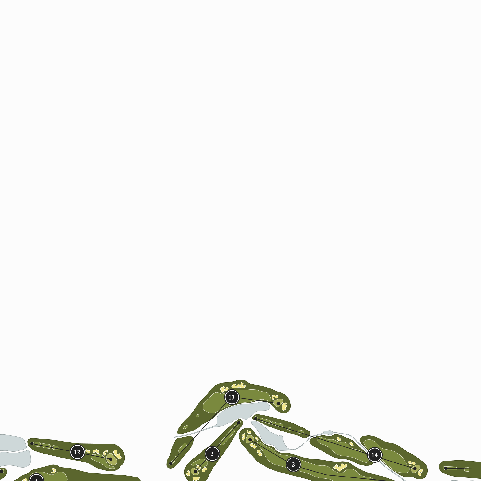 Omni La Costa Resort & Spa | Golf Course Print | Close Up