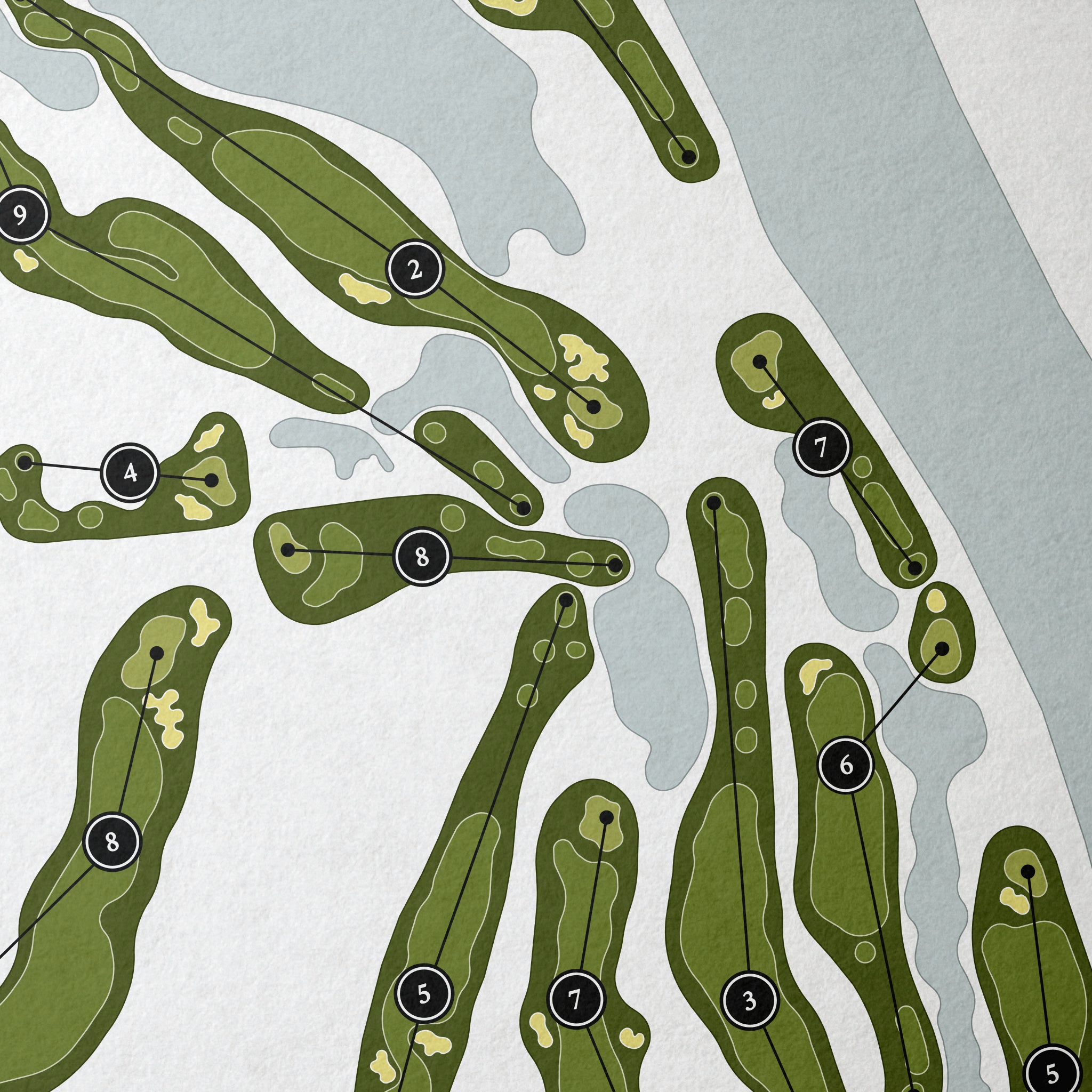 Osage National Golf Club | Golf Course Map | Close Up
