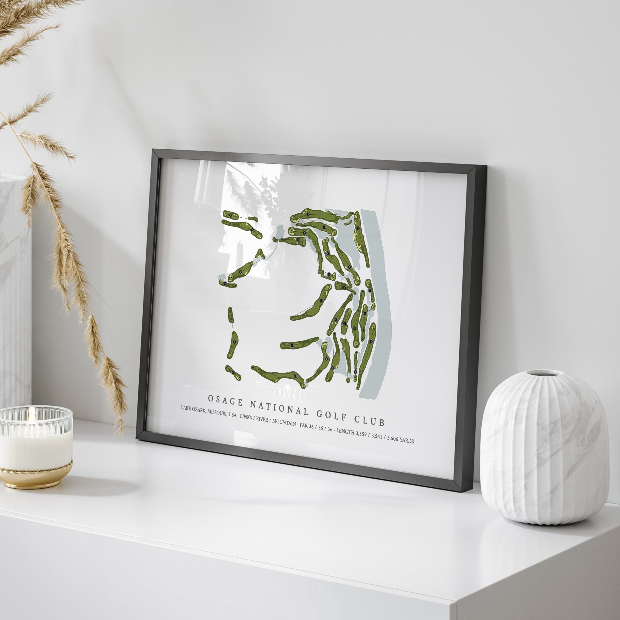 Osage National Golf Club | Golf Course Map | On Table