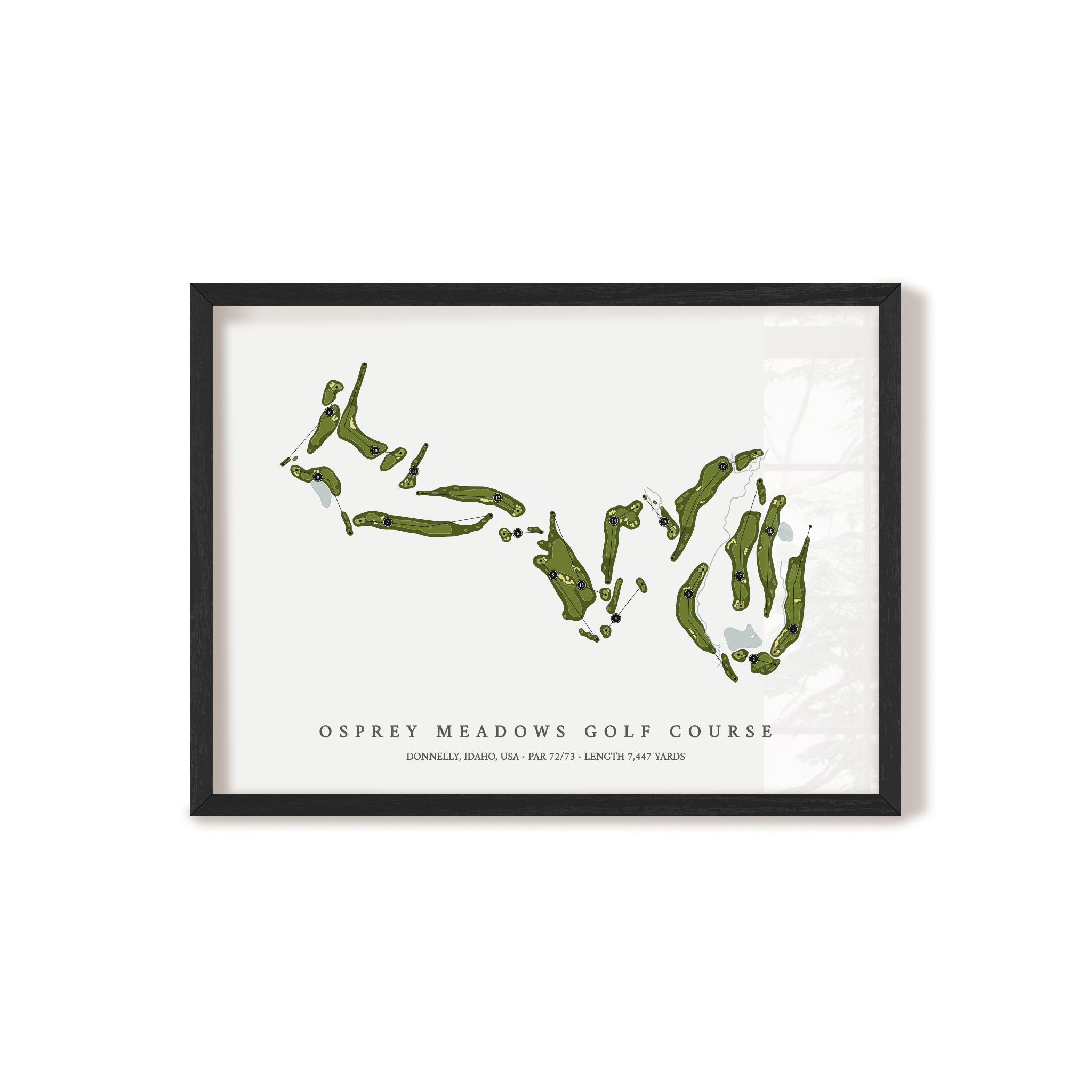 Osprey Meadows Golf Course | Golf Course Map | Black+Frame