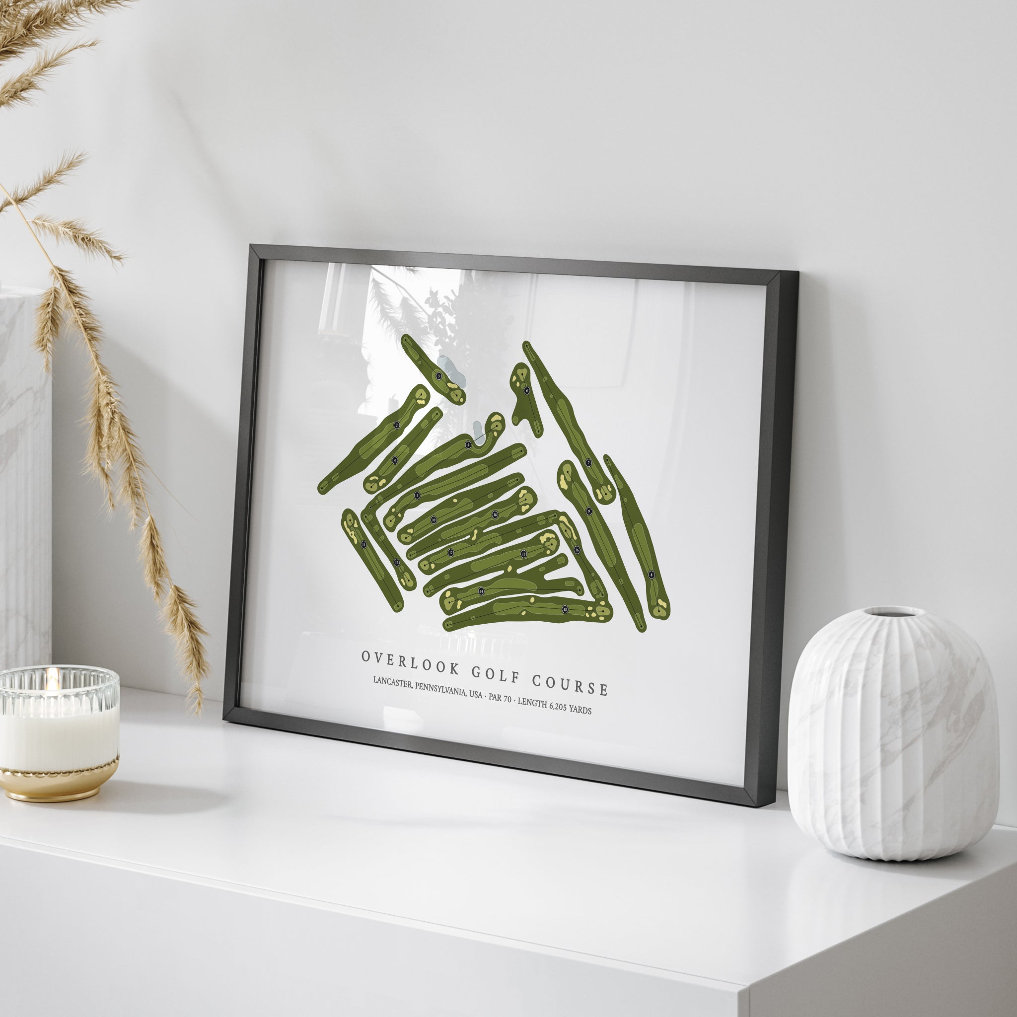 Overlook Golf Course | Golf Course Map | On Table