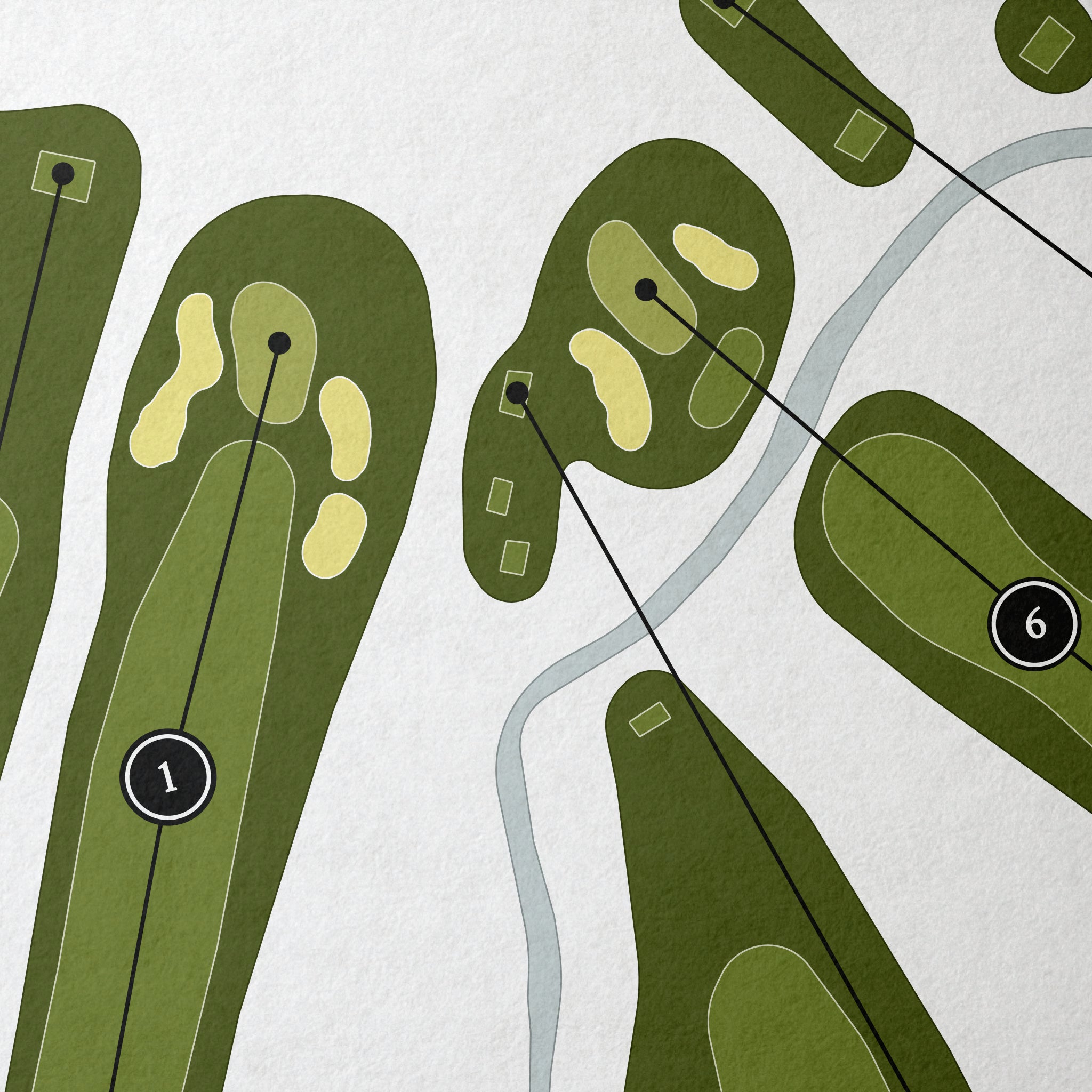 Owasco Country Club | Golf Course Map | Close Up