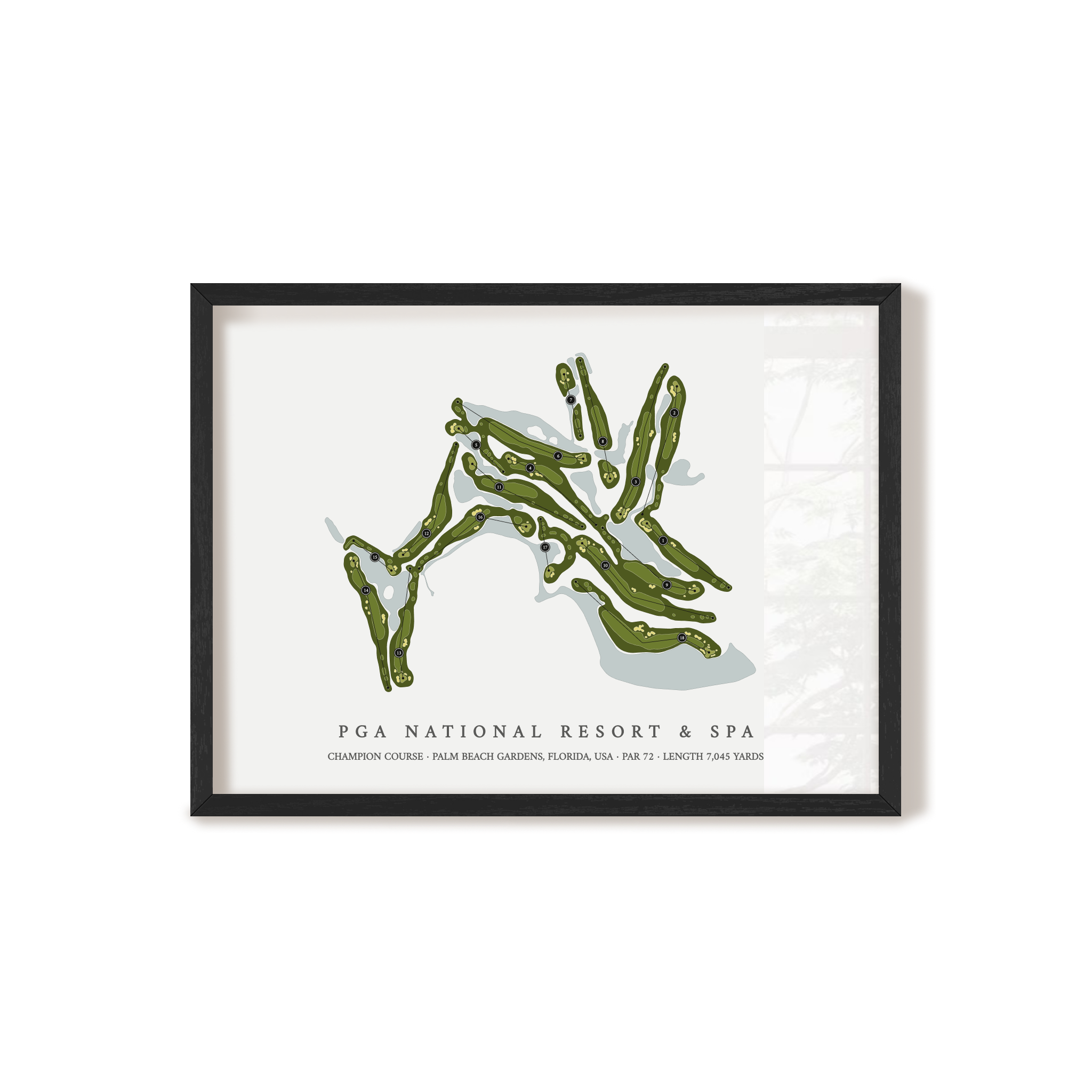 PGA National Resort & Spa - Champion Course | Golf Course Map | Black+Frame