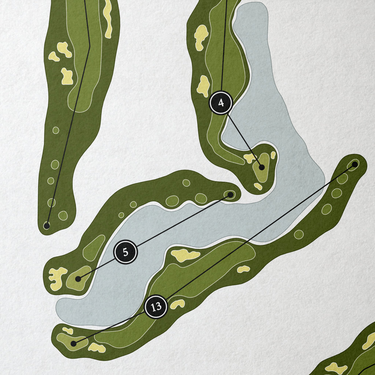 PGA West - Arnold Palmer Private Course | Golf Course Map | Close Up