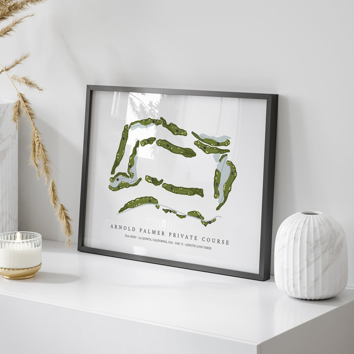 PGA West - Arnold Palmer Private Course | Golf Course Map | On Table