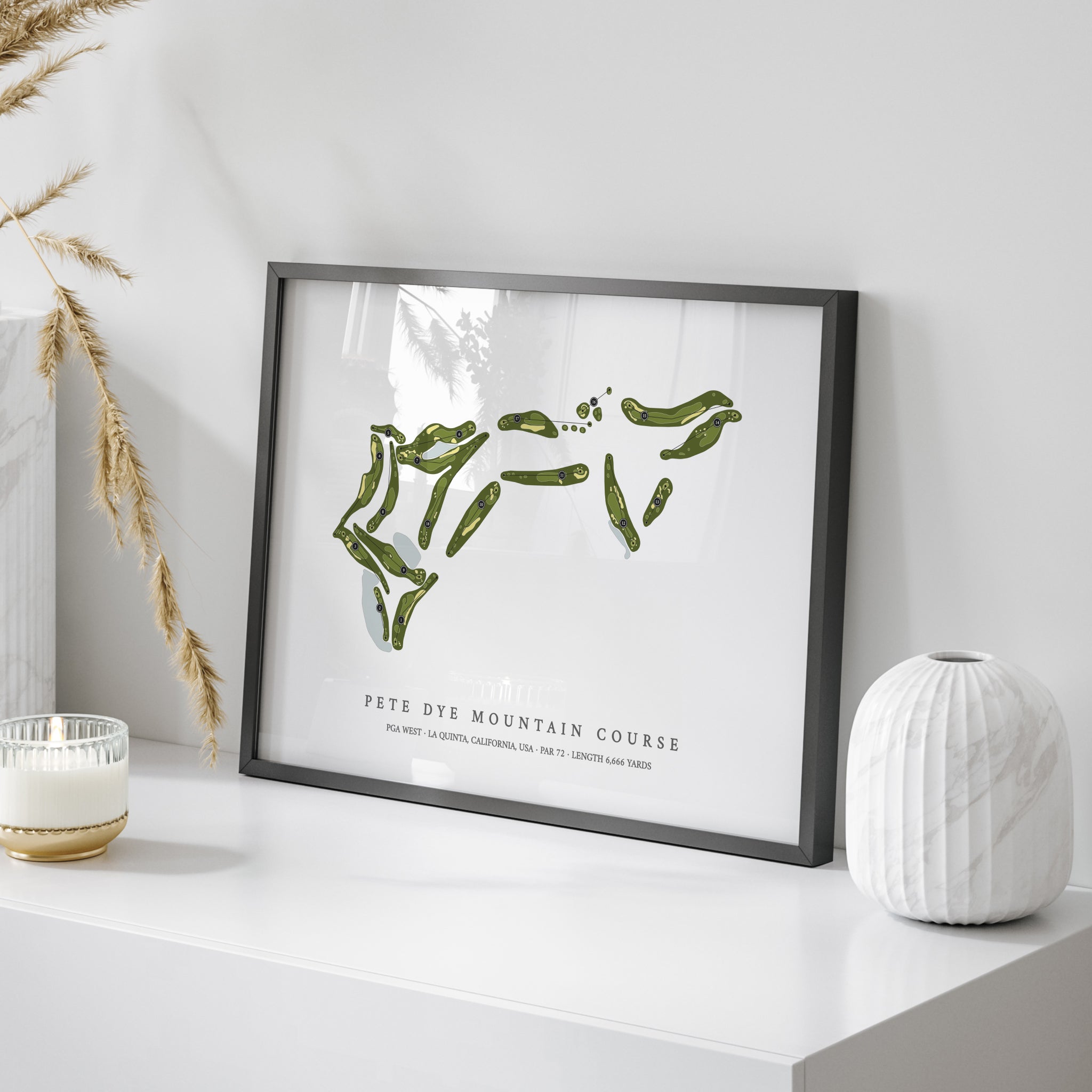 PGA West - Pete Dye Mountain Course | Golf Course Map | On+Table