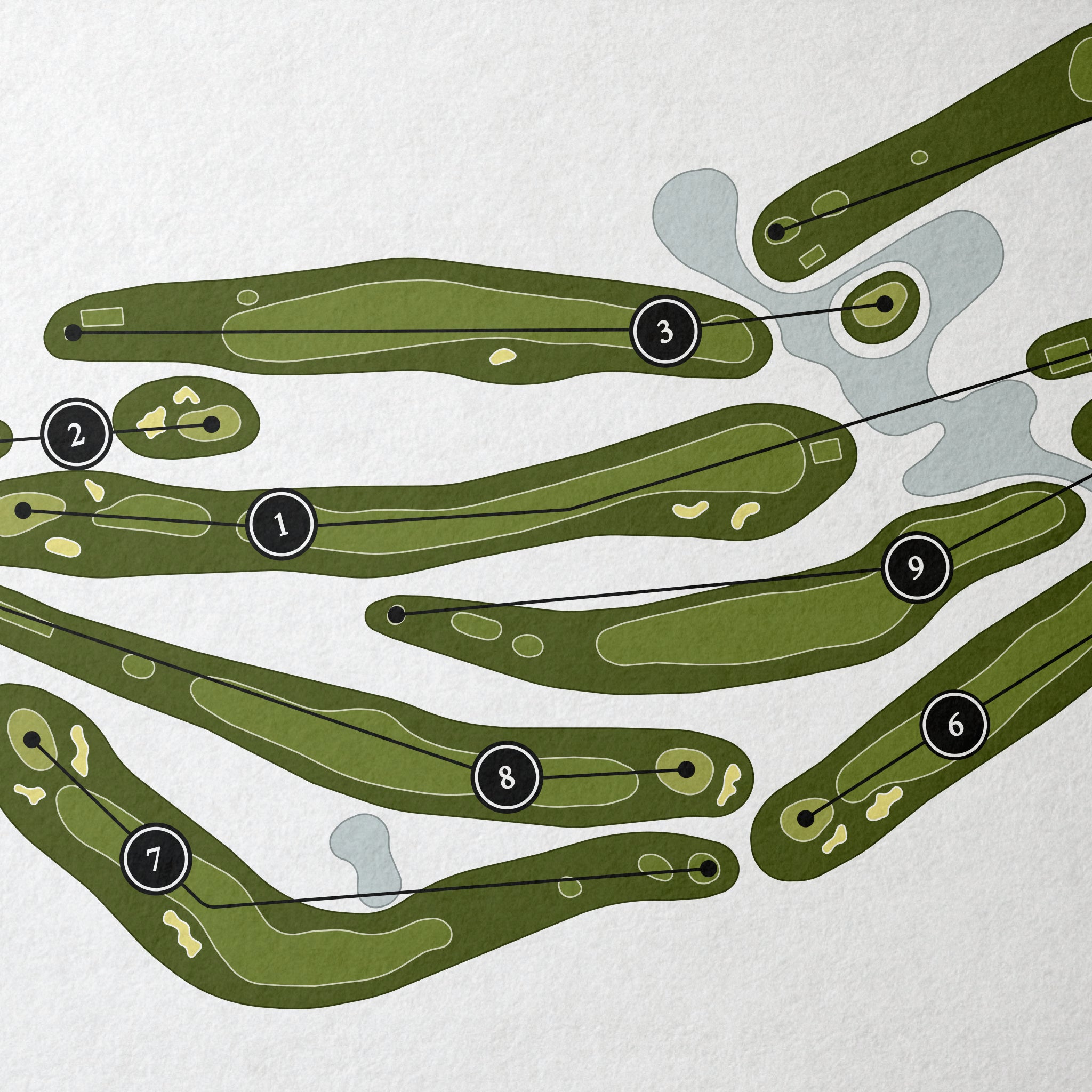 Paint Creek Country Club | Golf Course Map | Close+Up