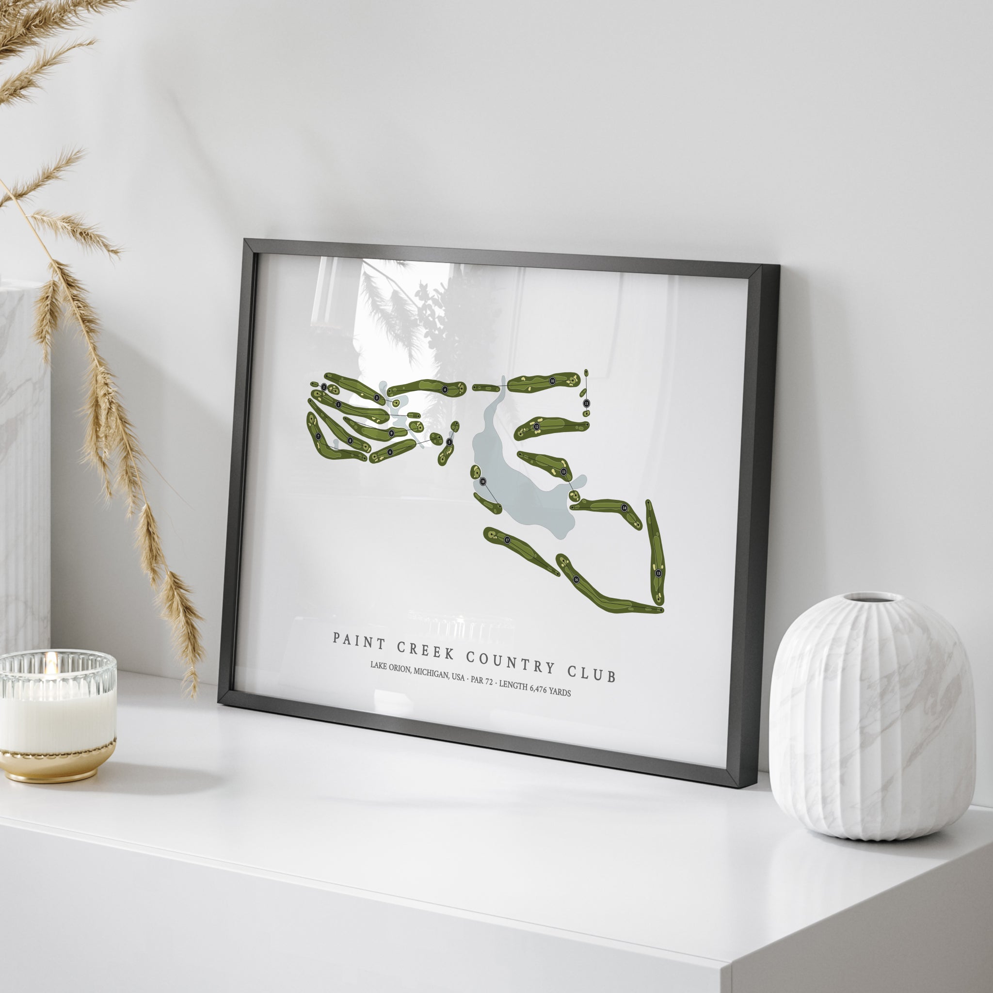 Paint Creek Country Club | Golf Course Map | On+Table