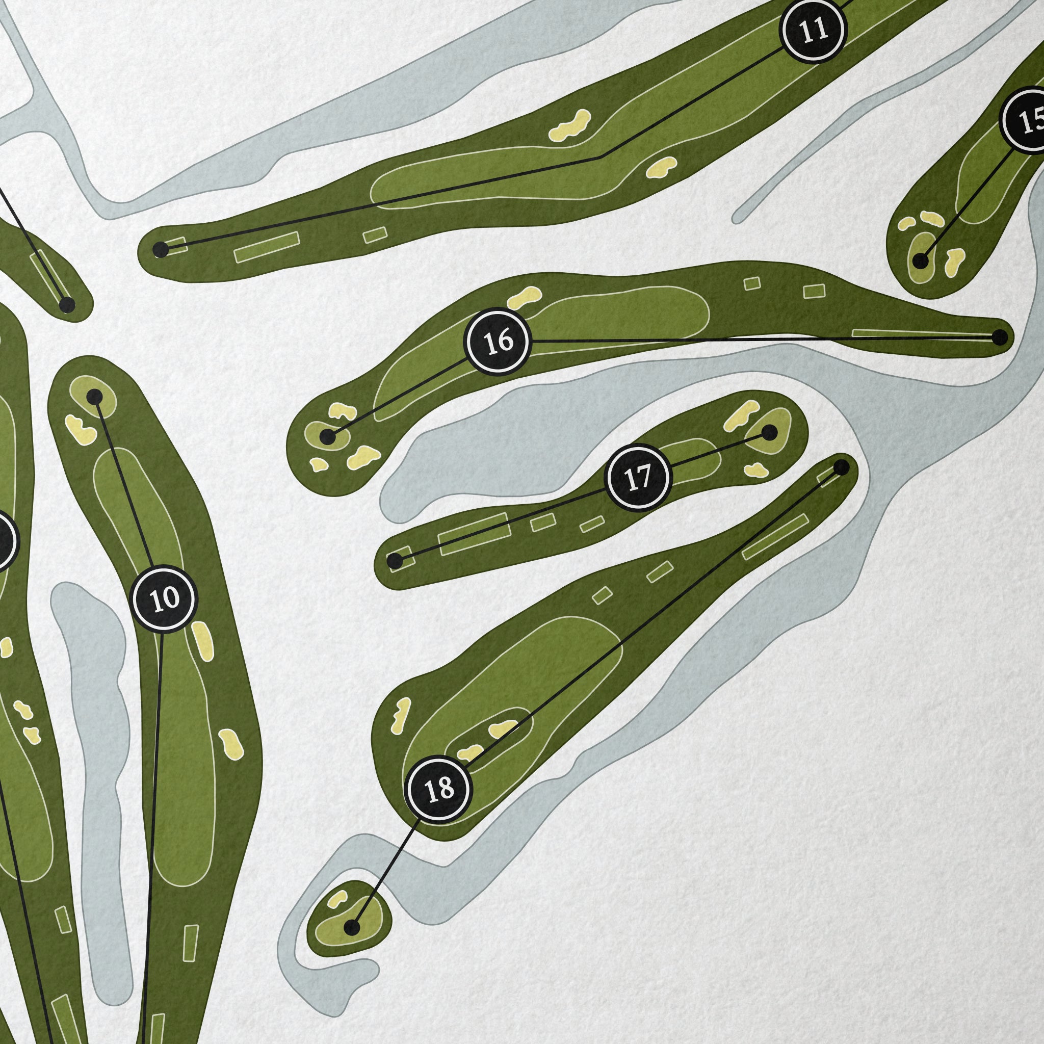 Palm-Aire Country Club - Champions Course | Golf Course Map | Close Up