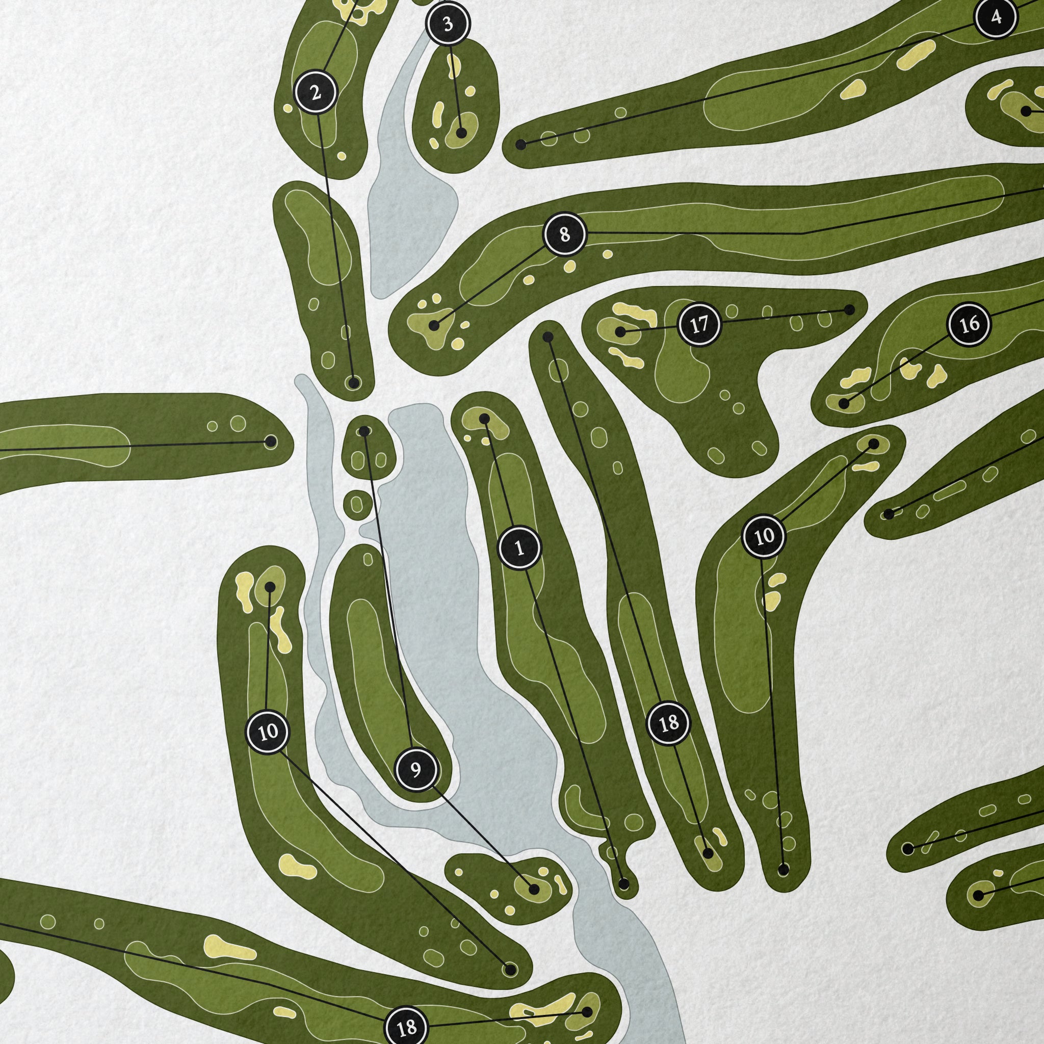 Palm Resort Golf & Country Club | Golf Course Map | Close Up