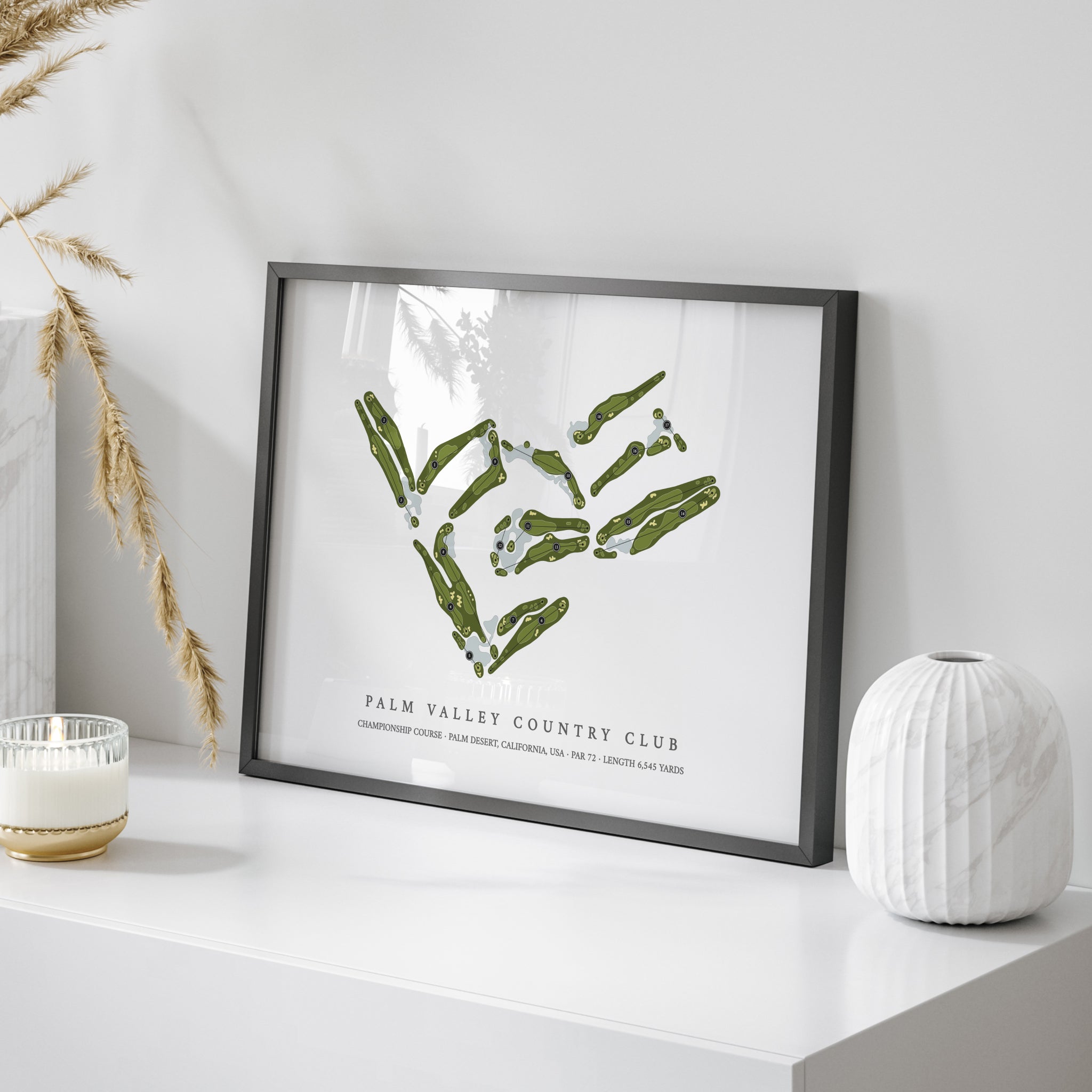 Palm Valley Country Club - Championship Course | Golf Course Map | On Table