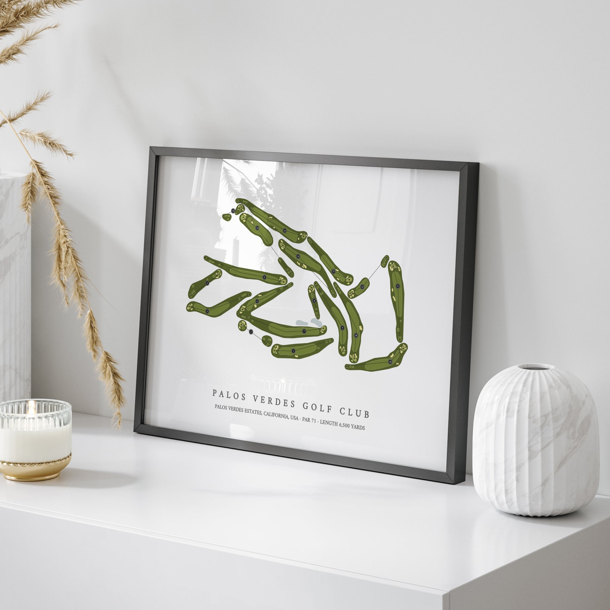 Palos Verdes Golf Club | Golf Course Map | On Table