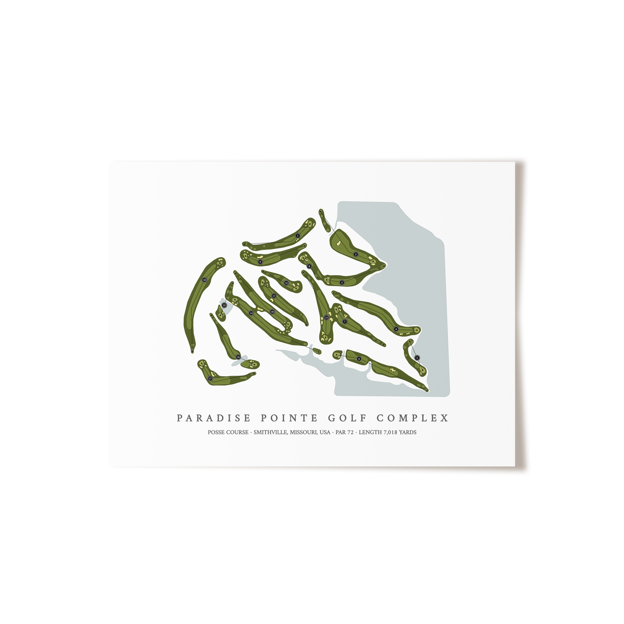 Paradise Pointe Golf Complex - Posse Course | Golf Course Print | Unframed