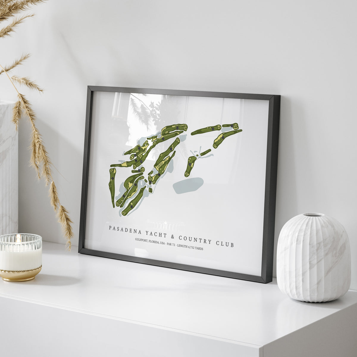 Pasadena Yacht & Country Club | Golf Course Map | On Table