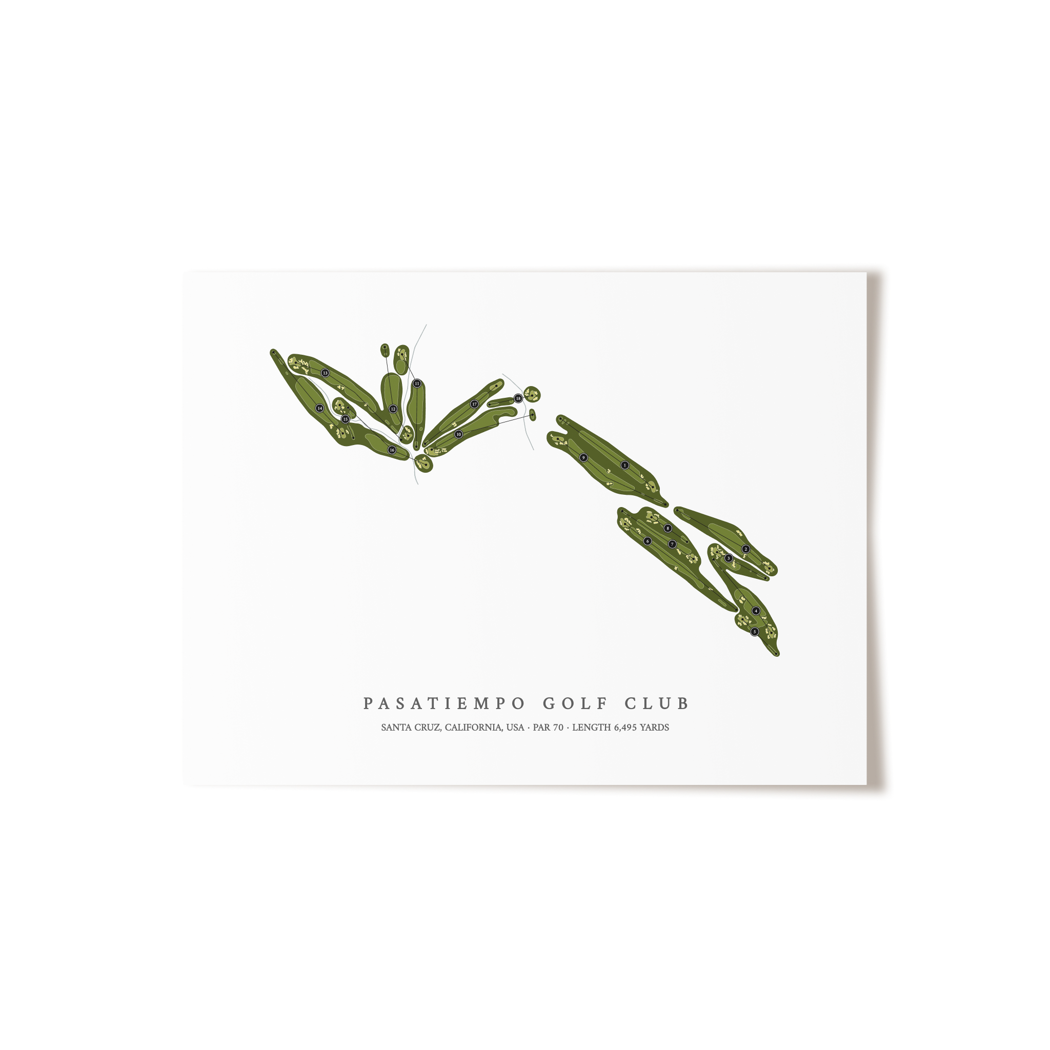 Pasatiempo Golf Club | Golf Course Print | Unframed