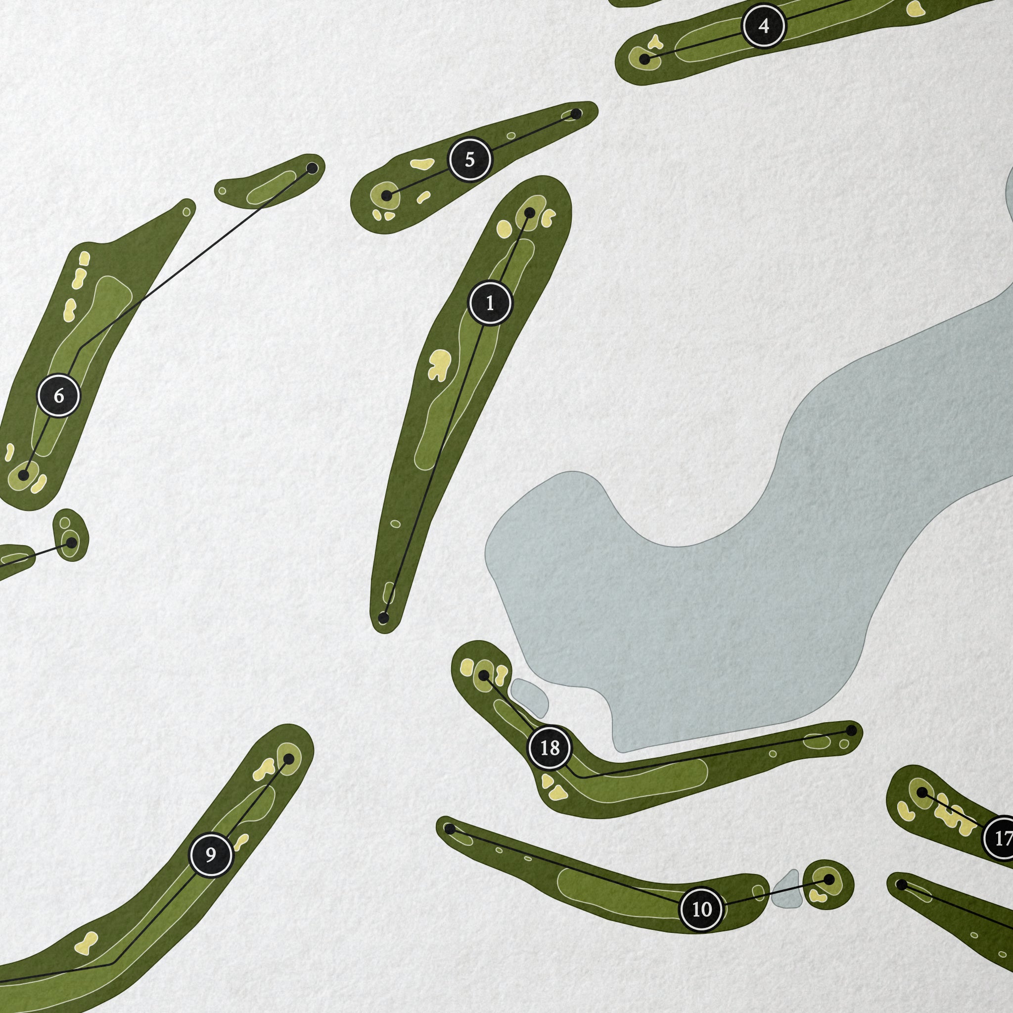 Paupack Hills Golf & Country Club | Golf Course Map | Close+Up