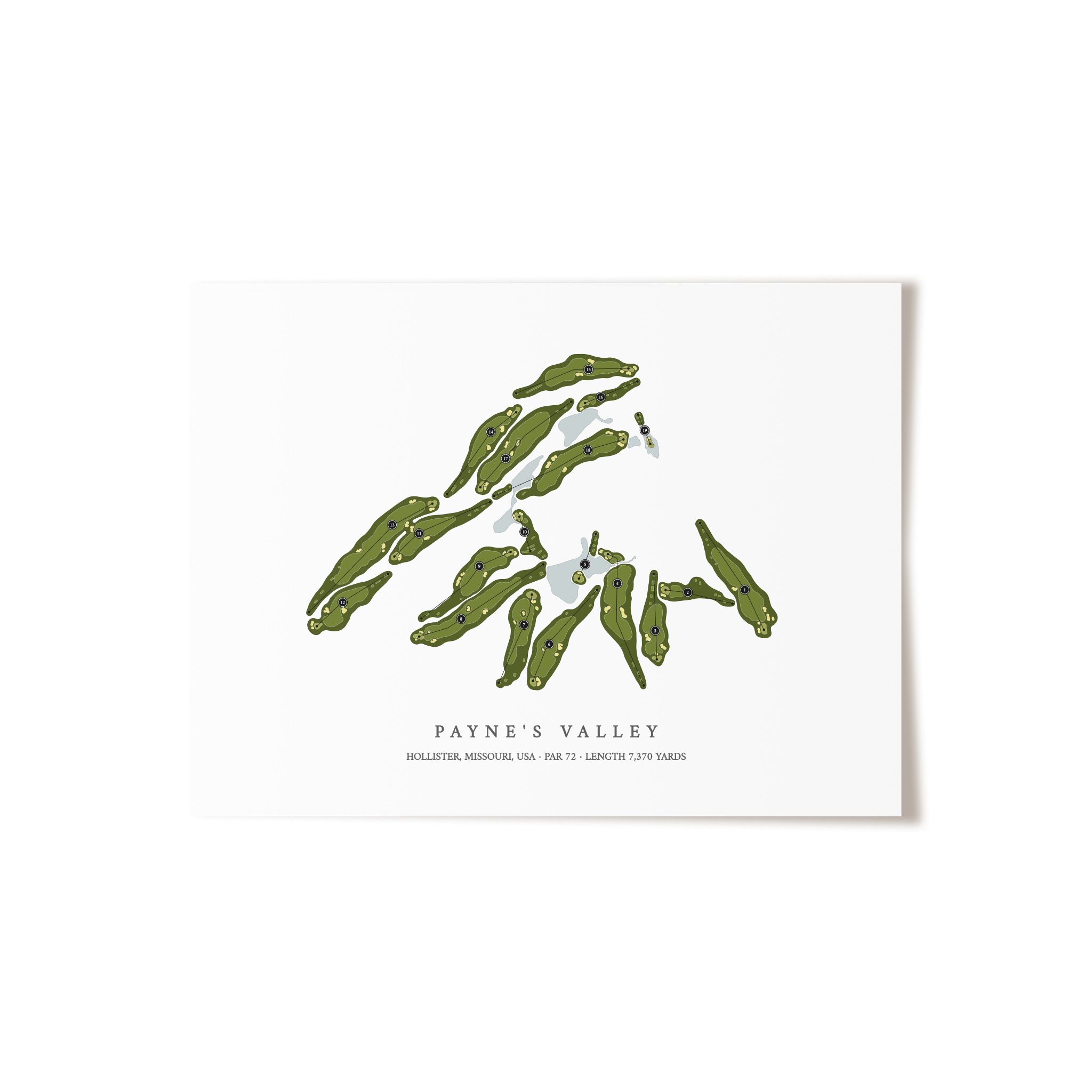 Payne's Valley | Golf Course Print | Unframed
