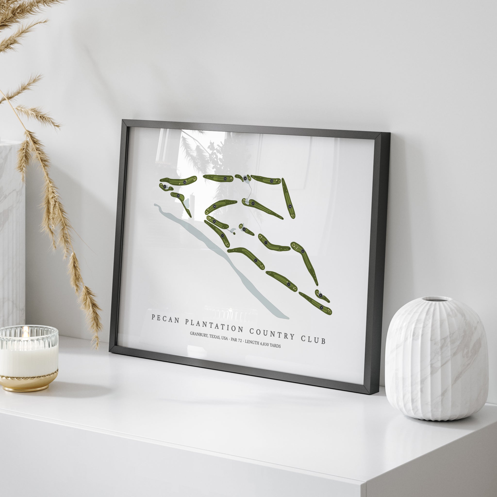 Pecan Plantation Country Club | Golf Course Map | On Table