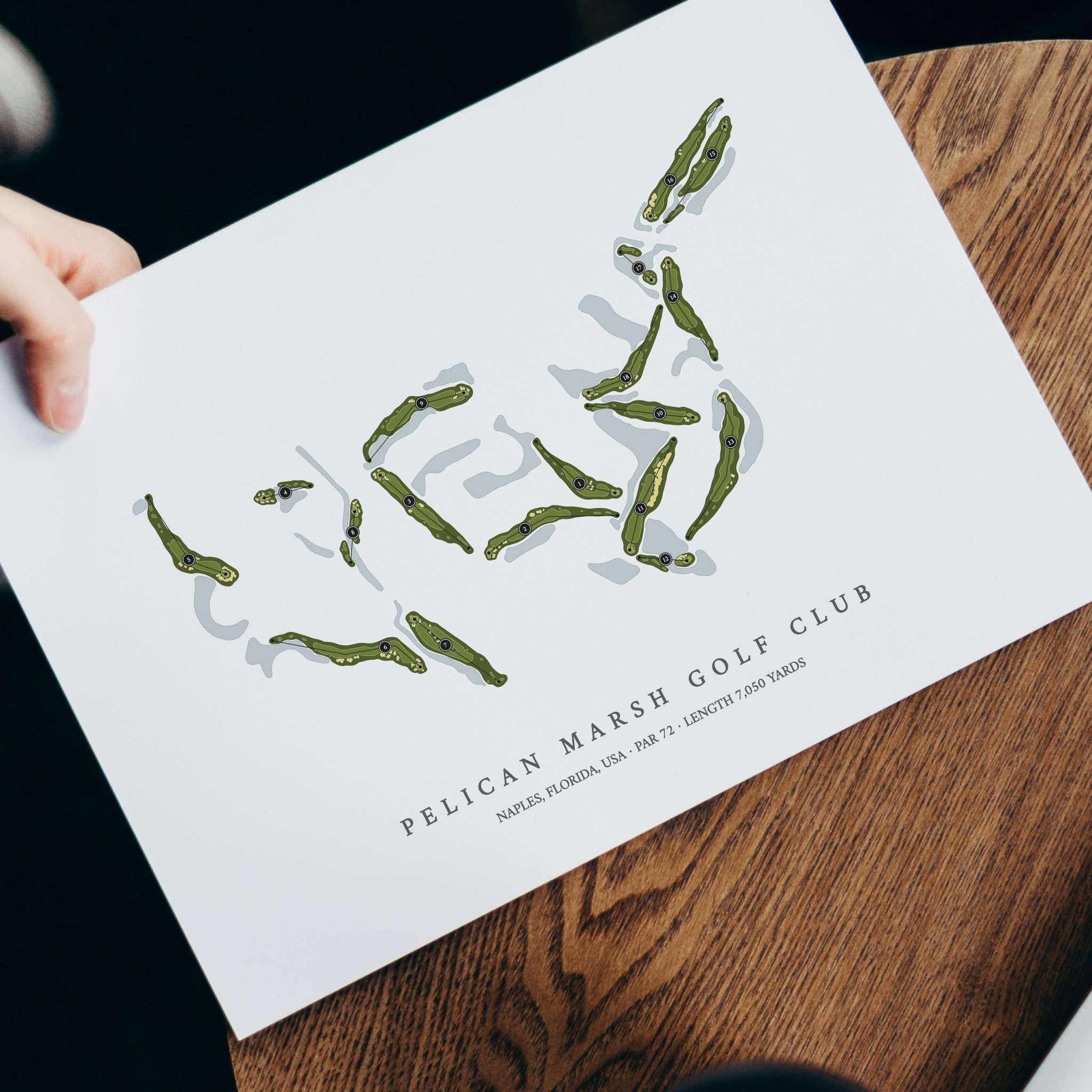 Pelican Marsh Golf Club | Golf Course Map | With Laptop