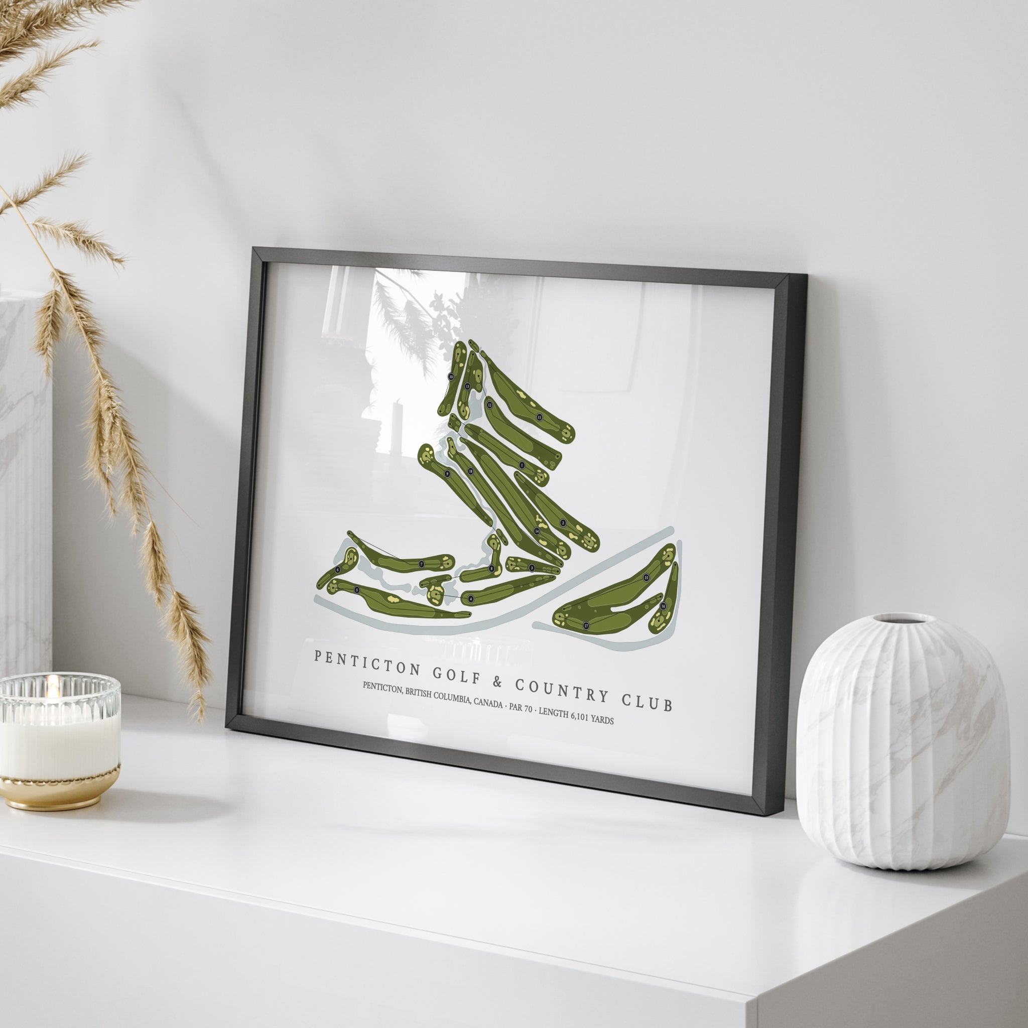 Penticton Golf & Country Club | Golf Course Map | On+Table