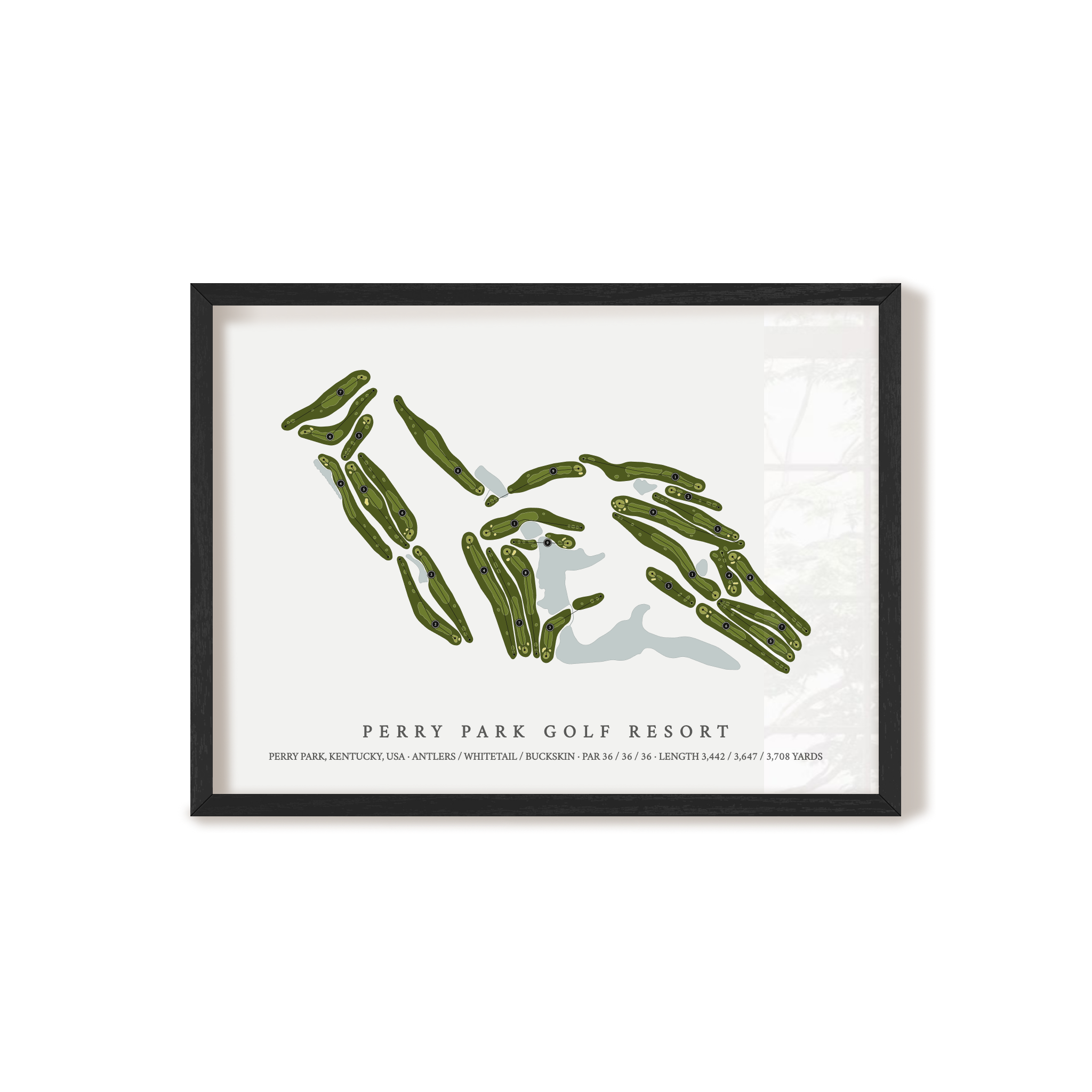 Perry Park Golf Resort | Golf Course Print | Black+Frame