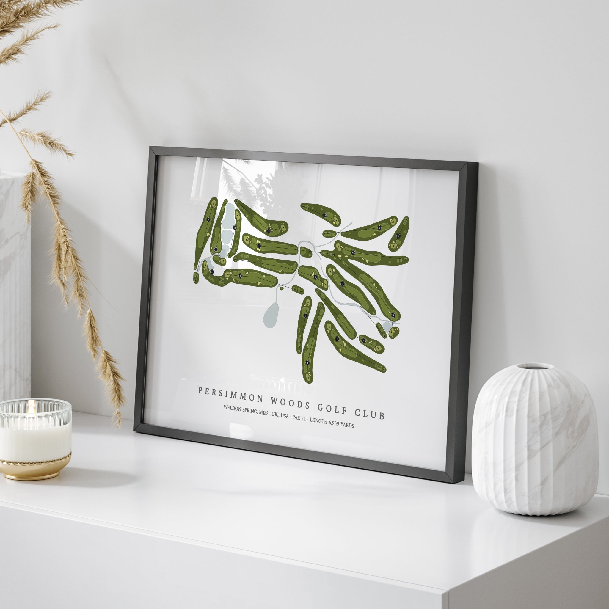 Persimmon Woods Golf Club | Golf Course Map | On+Table