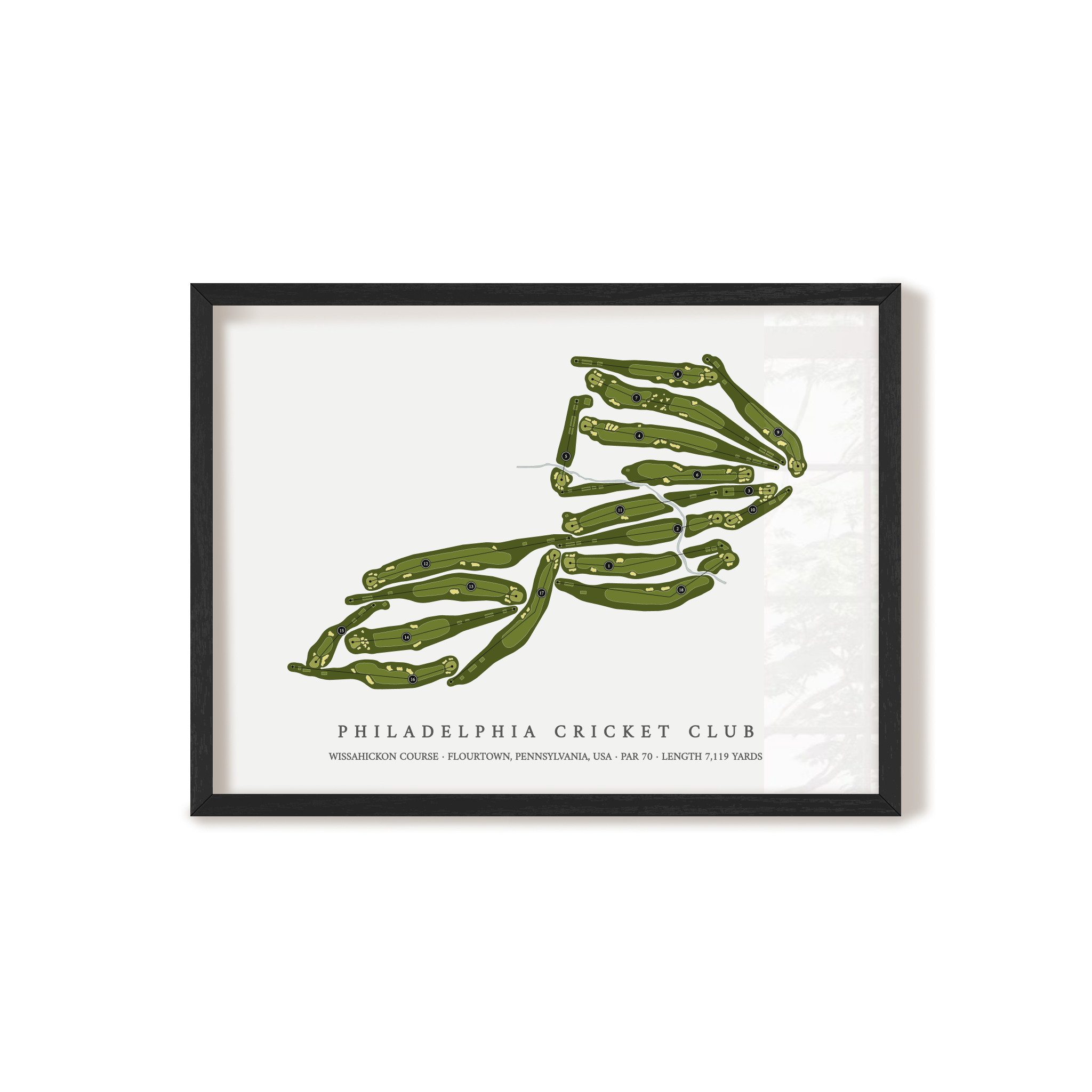 Philadelphia Cricket Club - Wissahickon Golf Course | Golf Course Print | Black+Frame