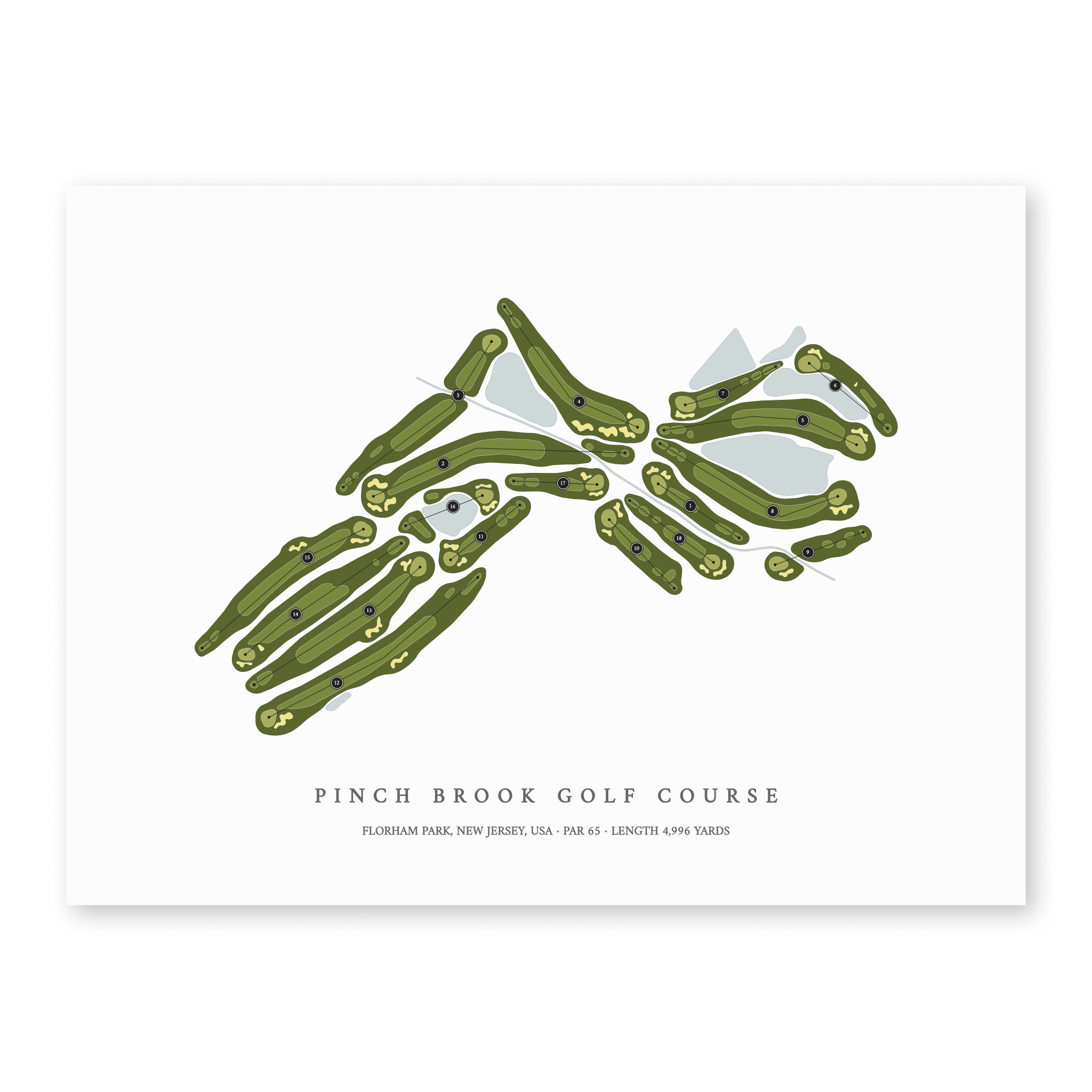 Pinch Brook Golf Course | Golf Course Print | Unframed