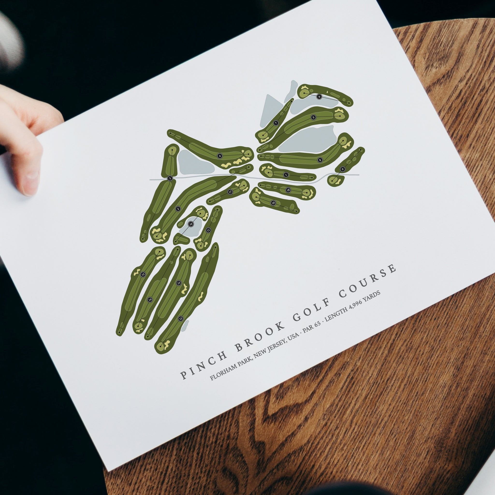 Pinch Brook Golf Course | Golf Course Print | With Laptop