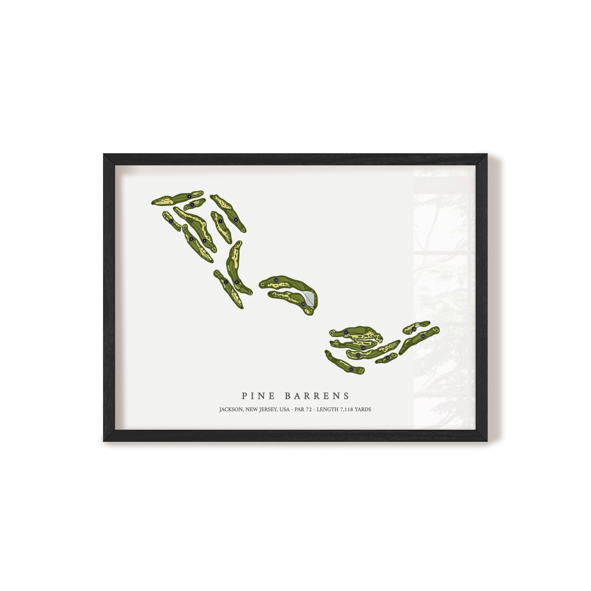 Pine Barrens | Golf Course Print | Black+Frame