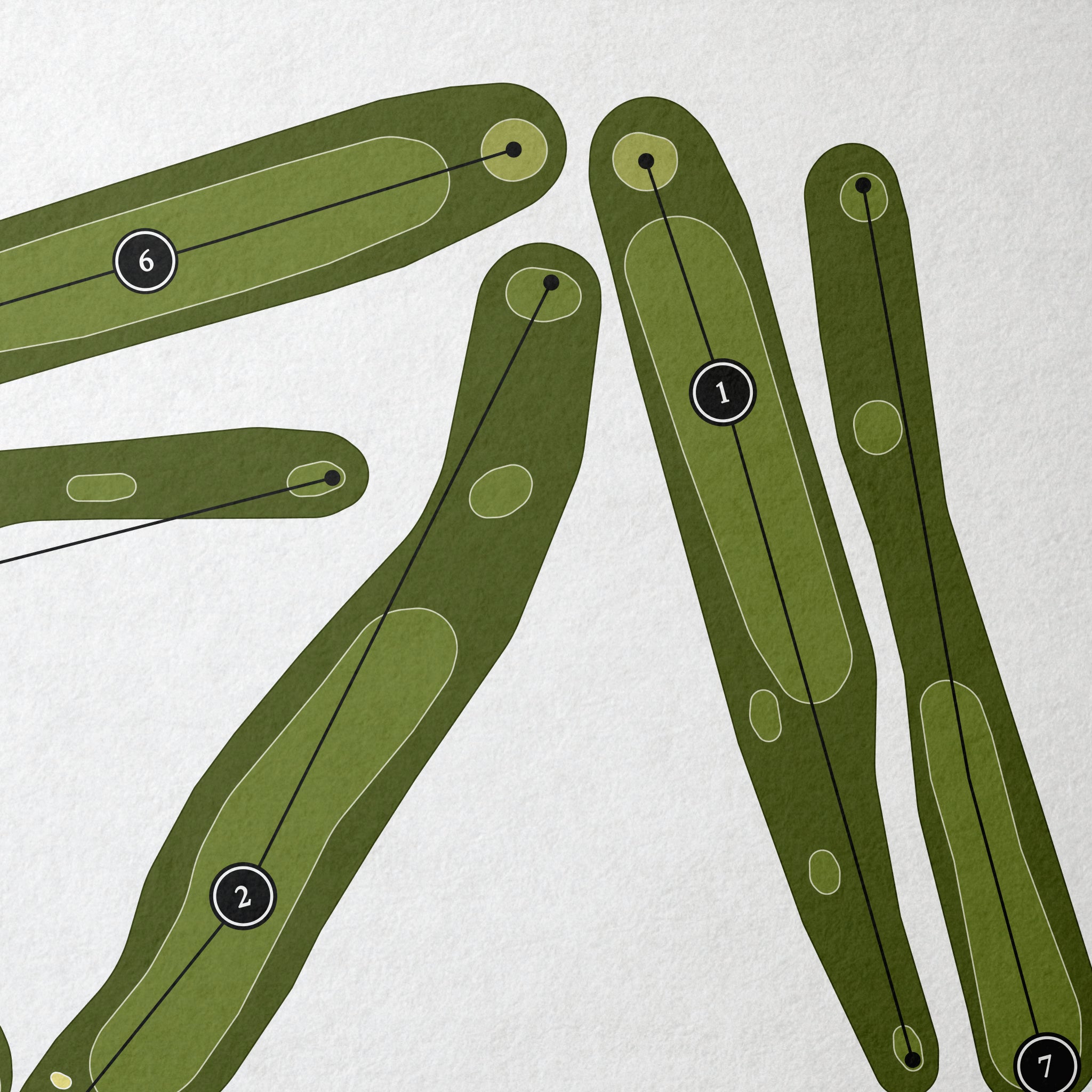 Pine Hills Country Club | Golf Course Map | Close Up