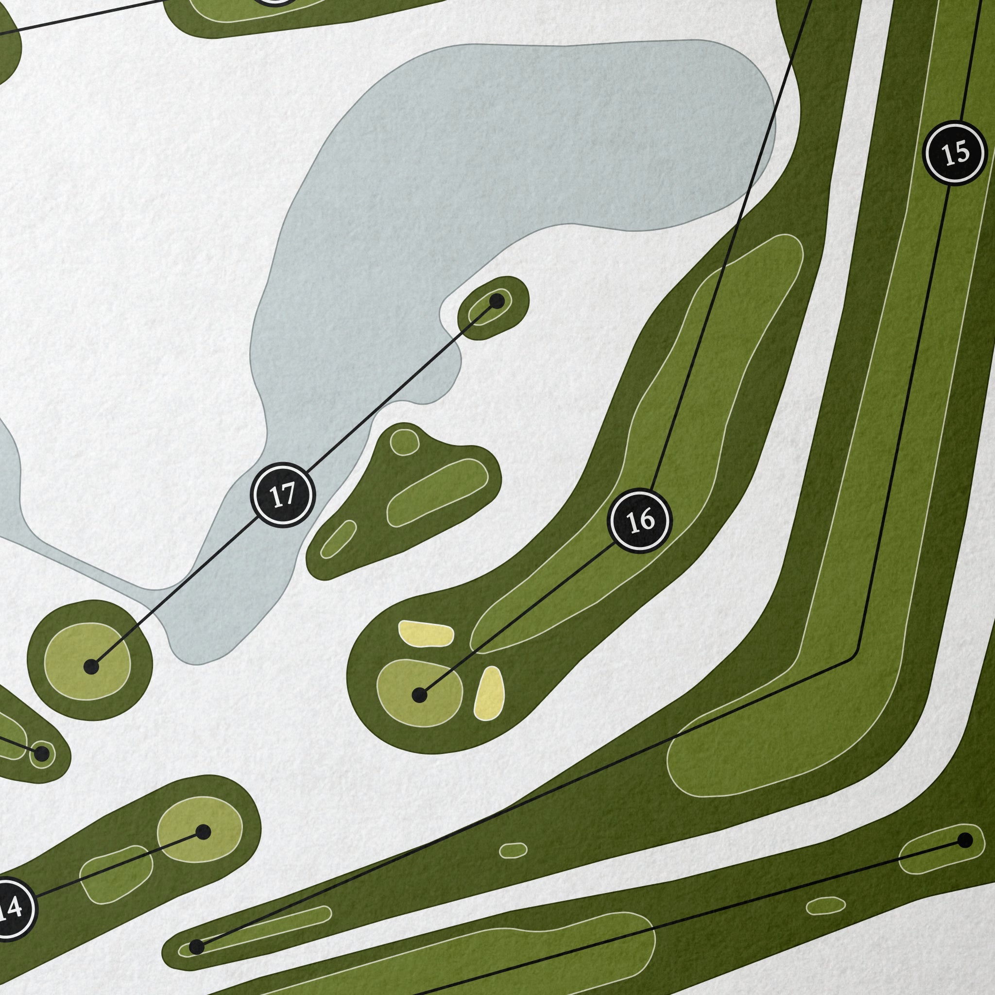 Pine Lakes Country Club | Golf Course Map | Close Up
