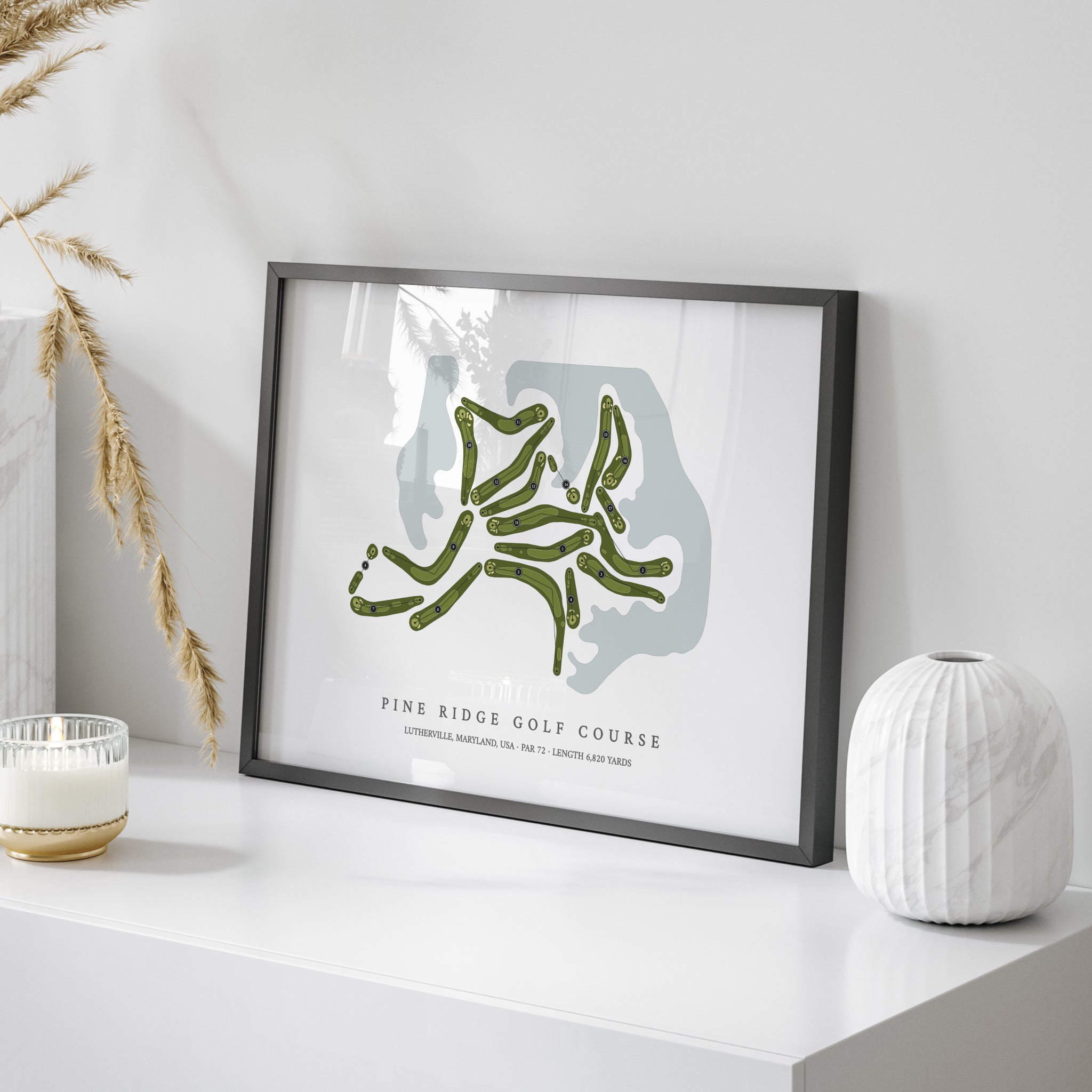 Pine Ridge Golf Course | Golf Course Map | On Table