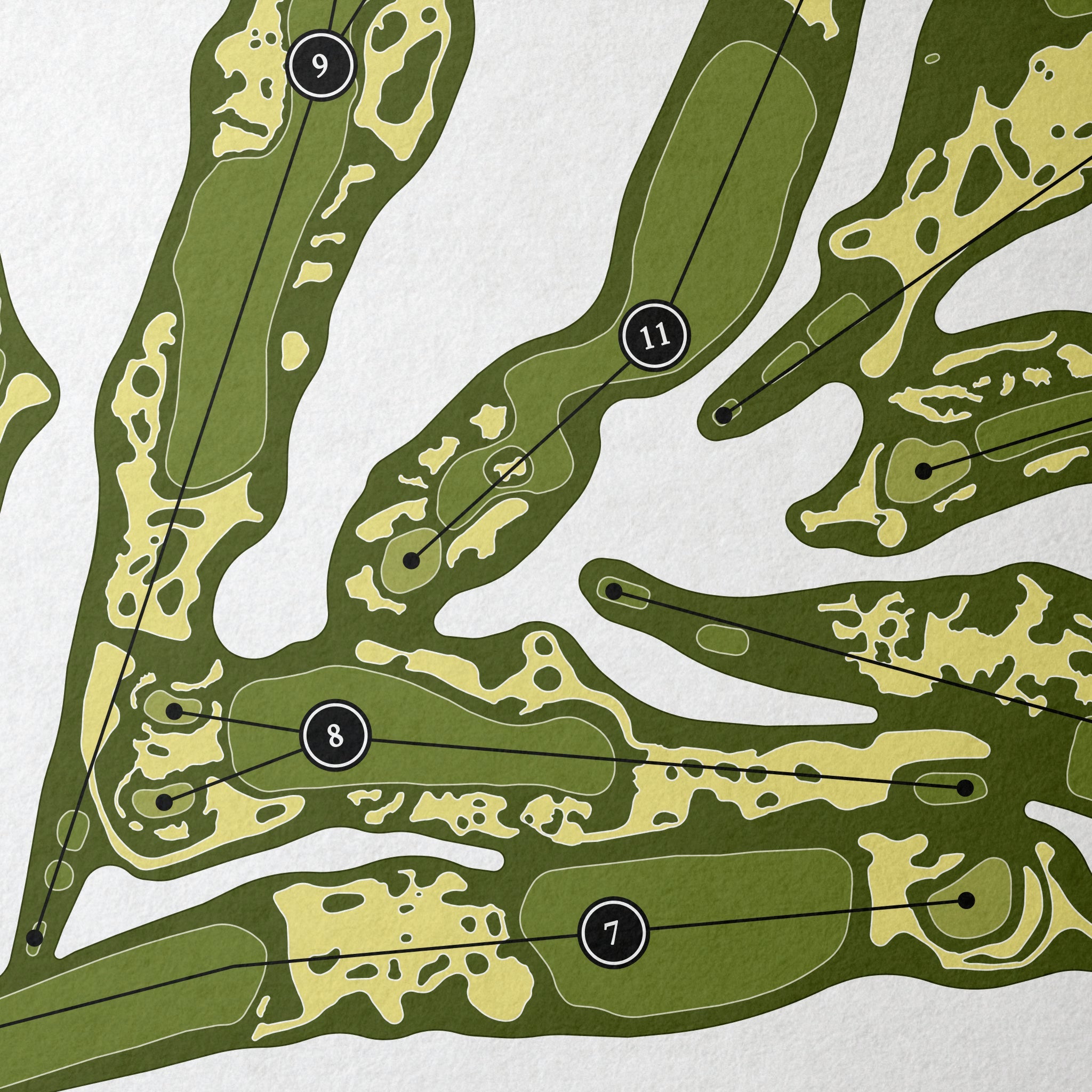 Pine Valley Golf Club | Golf Course Print | Close Up