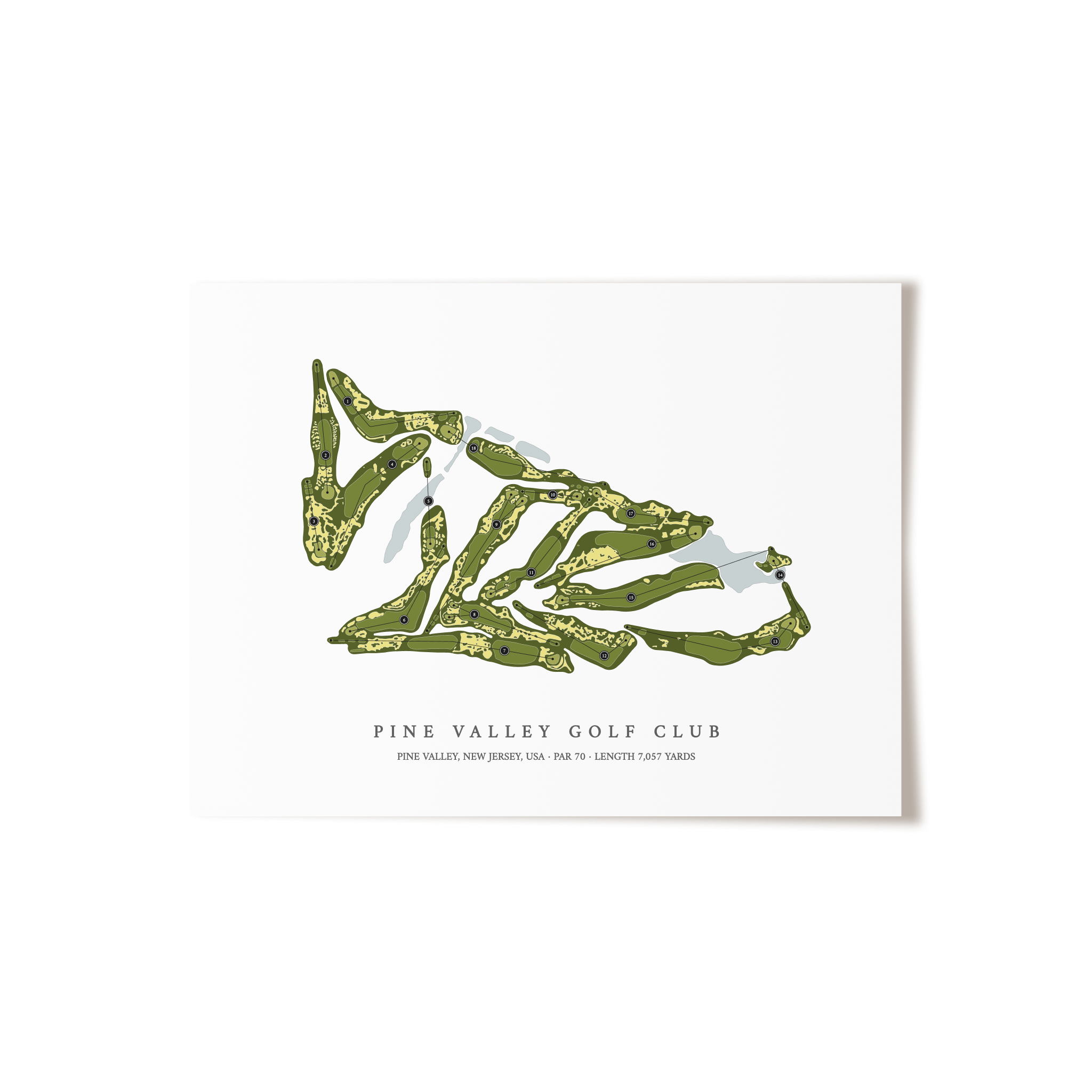 Pine Valley Golf Club | Golf Course Print | Unframed