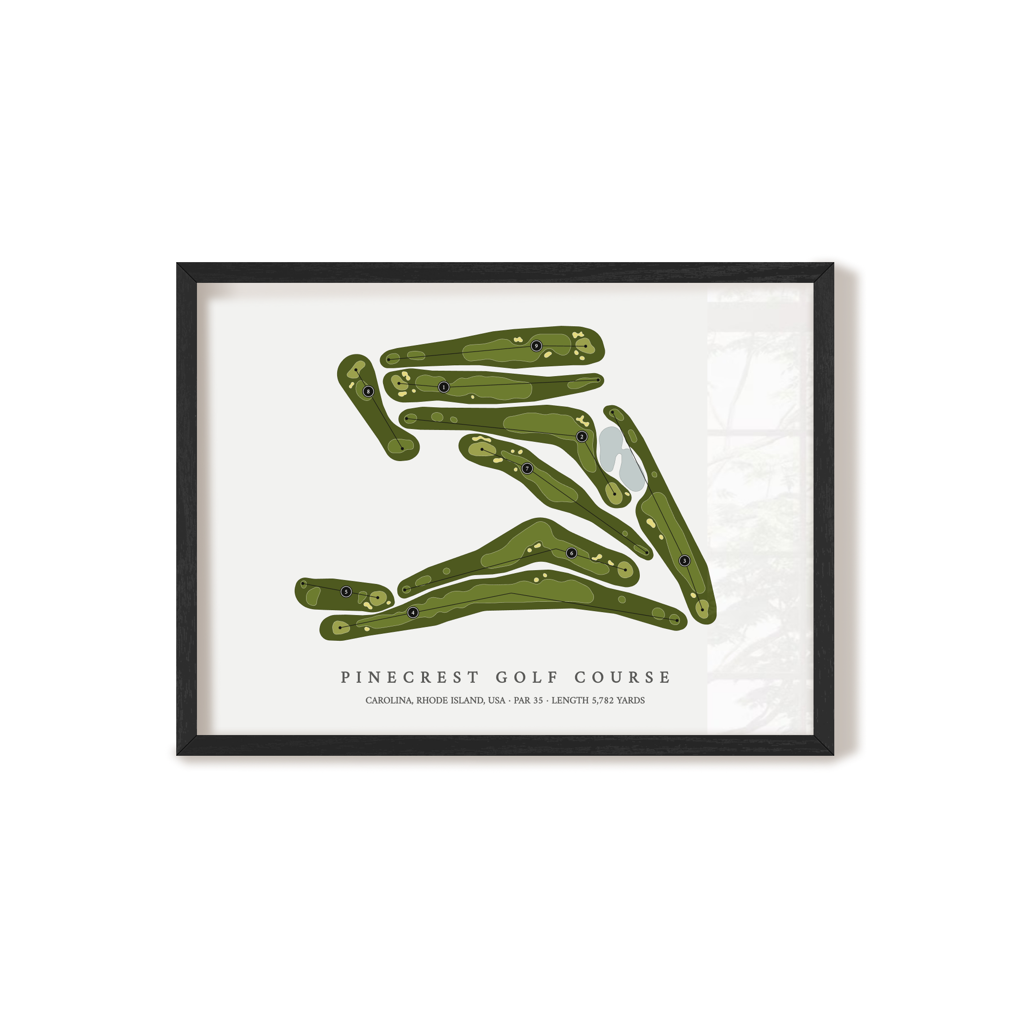 Pinecrest Golf Course | Golf Course Map | Black+Frame