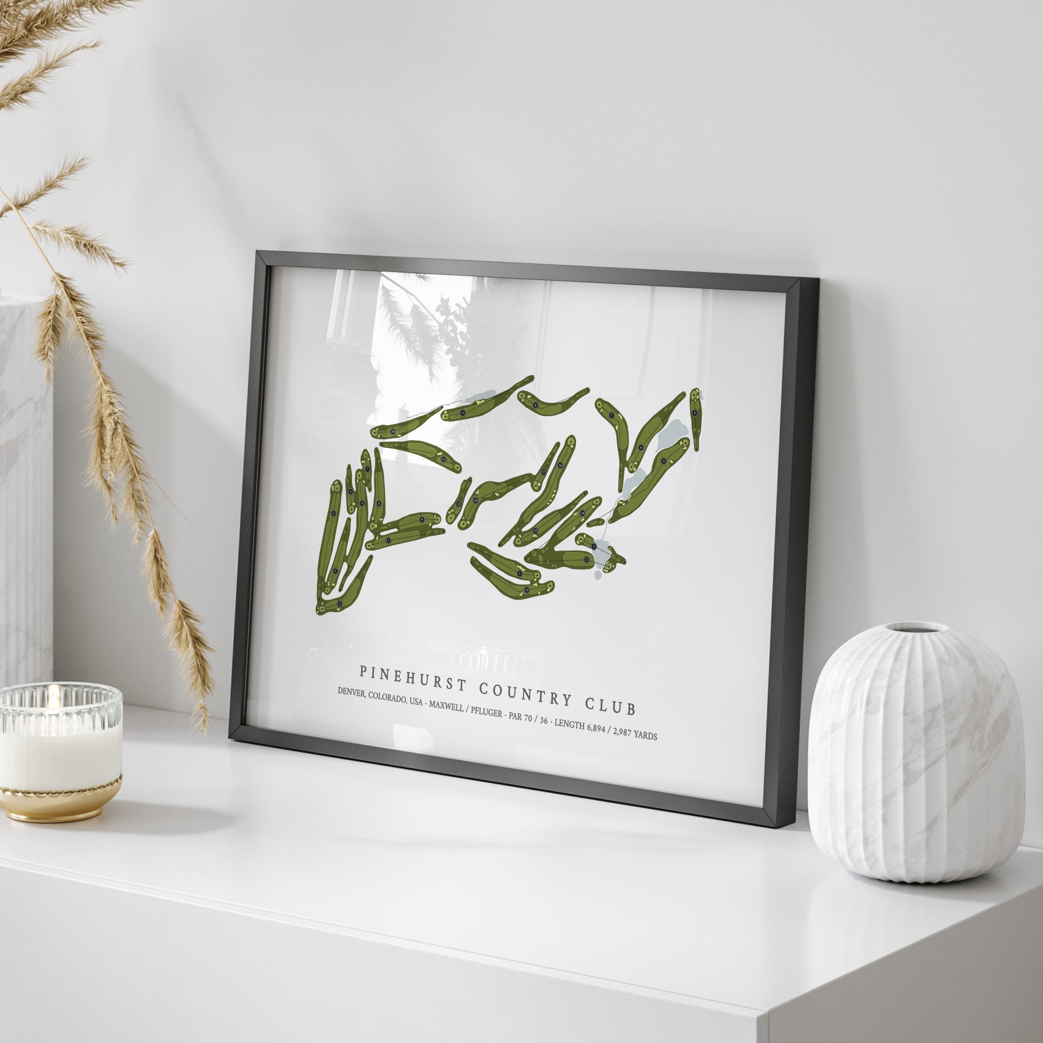 Pinehurst Country Club | Golf Course Print | On+Table