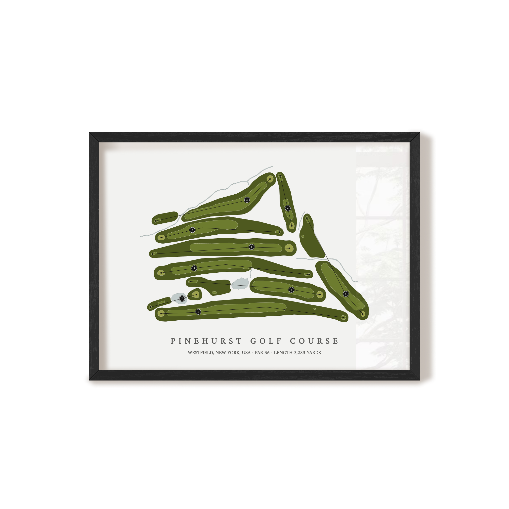 Pinehurst Golf Course | Golf Course Map | Black+Frame