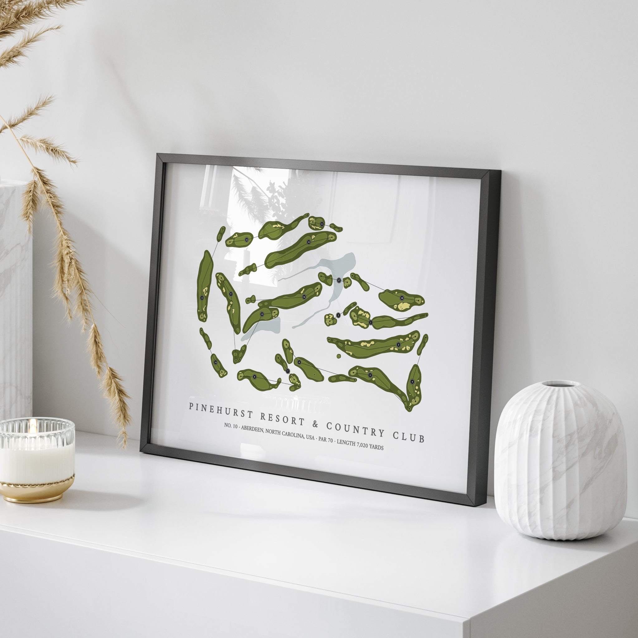 Pinehurst Resort & Country Club - No 10 | Golf Course Map | On+Table