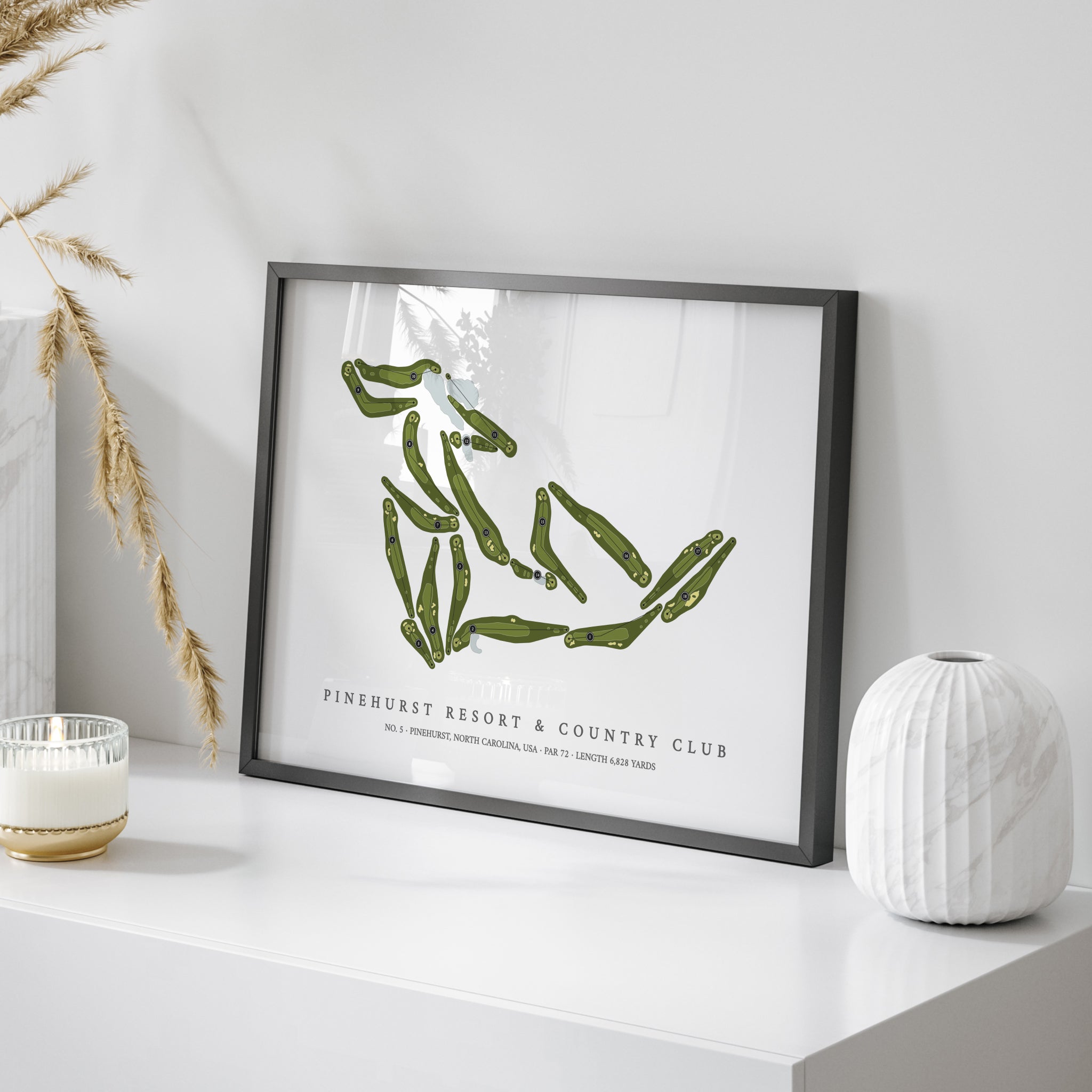 Pinehurst Resort & Country Club - No 5 | Golf Course Map | On+Table