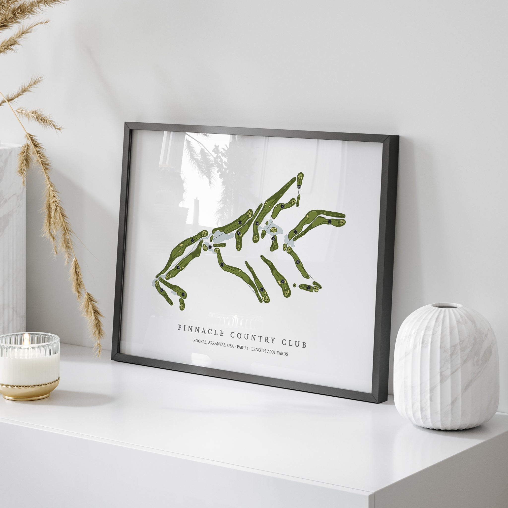 Pinnacle Country Club | Golf Course Map | On Table