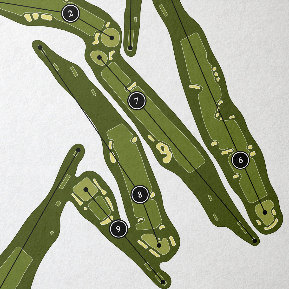 Piping Rock Club | Golf Course Map | Close Up
