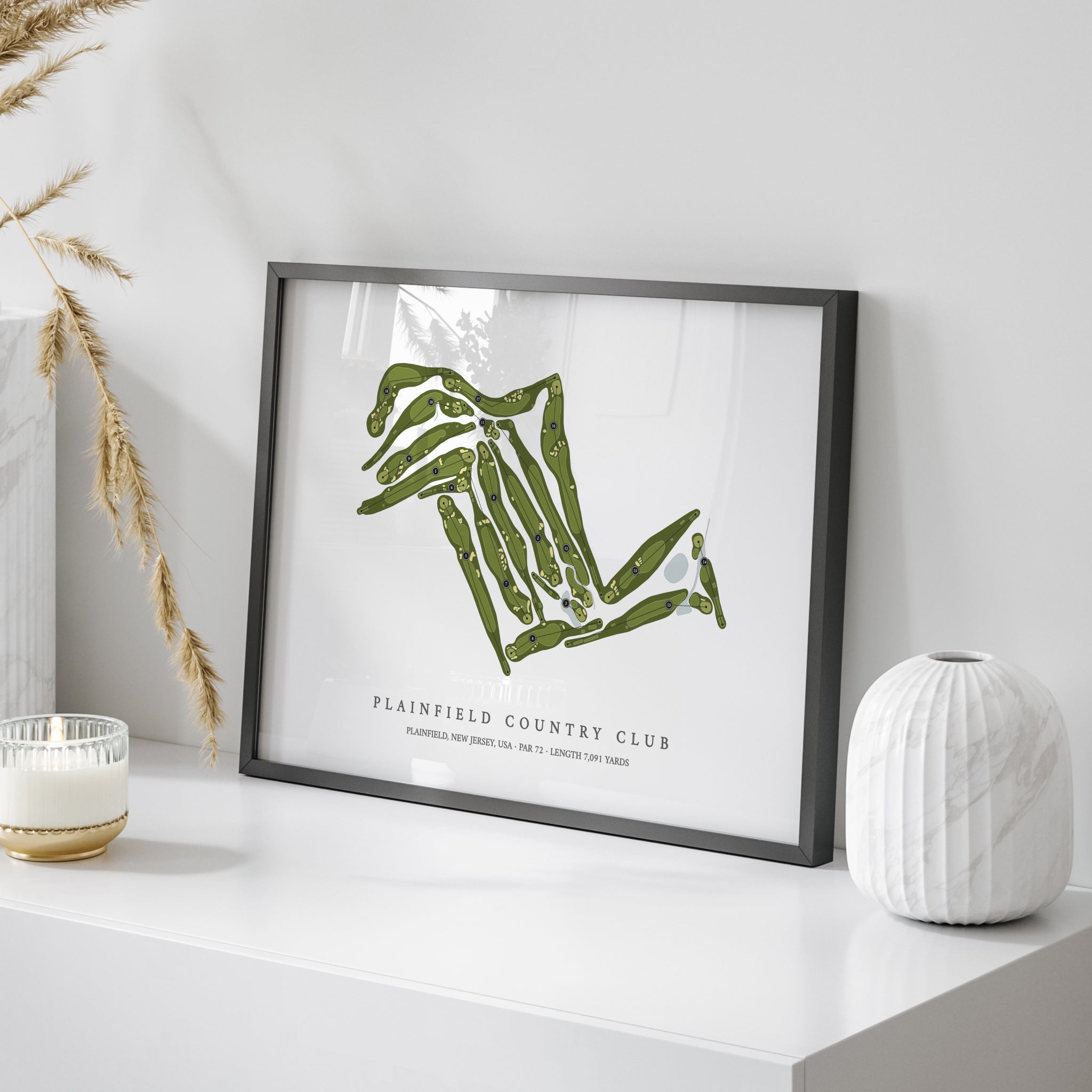 Plainfield Country Club | Golf Course Map | On Table