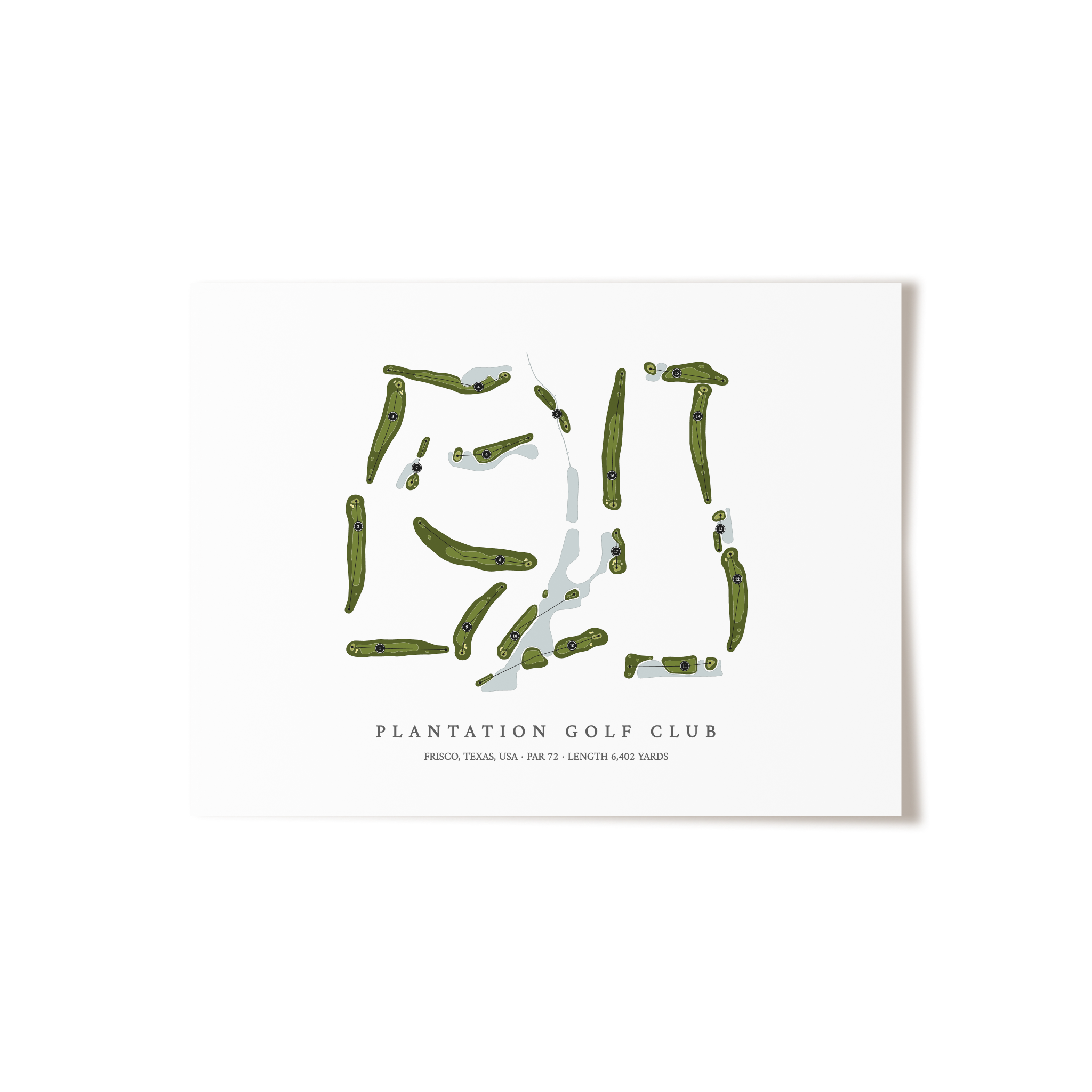 Plantation Golf Club | Golf Course Print | Unframed