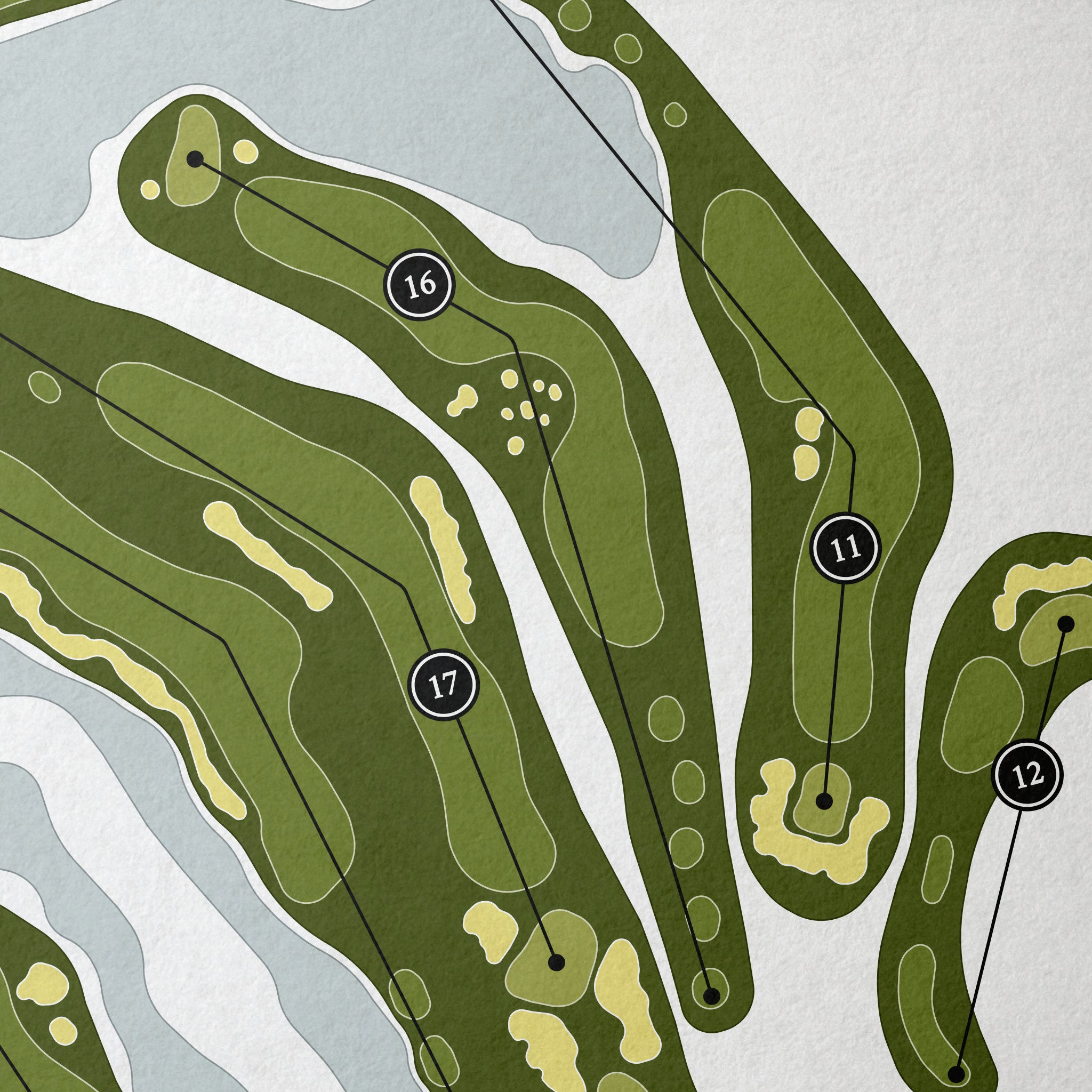 Plantation Preserve Golf Course | Golf Course Map | Close Up