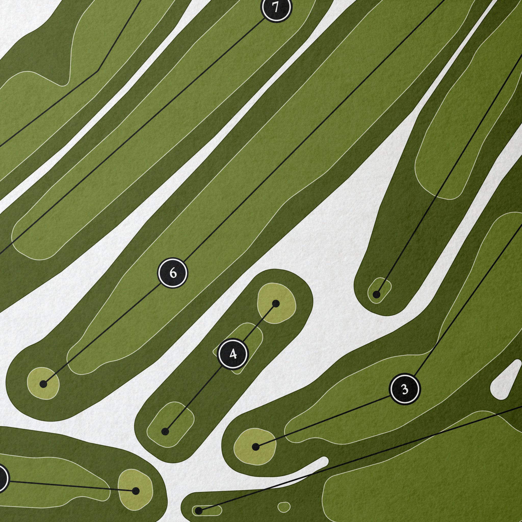 Pleasant Knolls Golf Course at Turning Stone | Golf Course Map | Close+Up