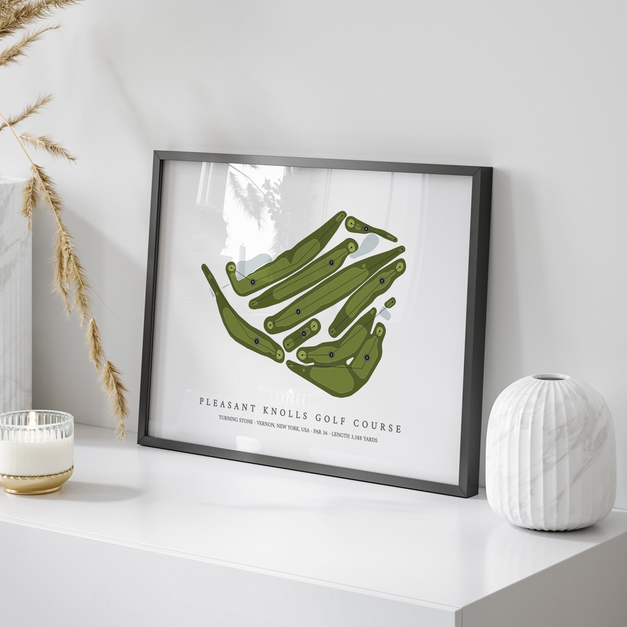 Pleasant Knolls Golf Course at Turning Stone | Golf Course Map | On+Table