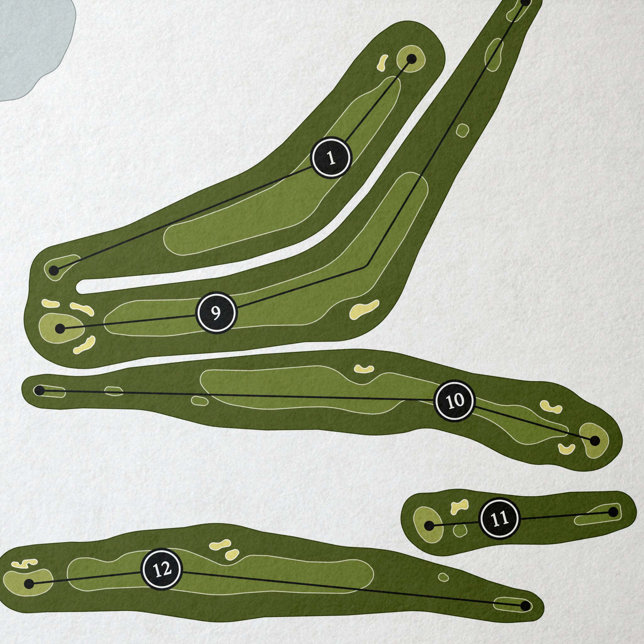 Pocono Farms Golf Course | Golf Course Map | Close Up